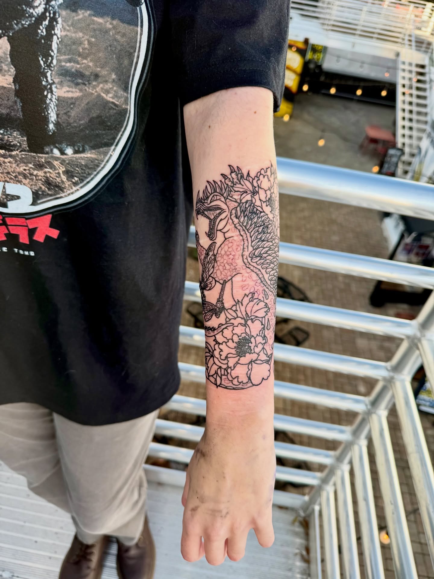 Tattoo by @bsomebodytattoos — black_and_grey