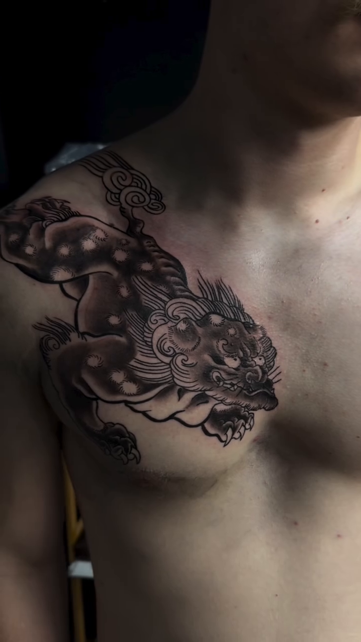 Tattoo by @itscalebbattles — japanese_irezumi, black_and_grey