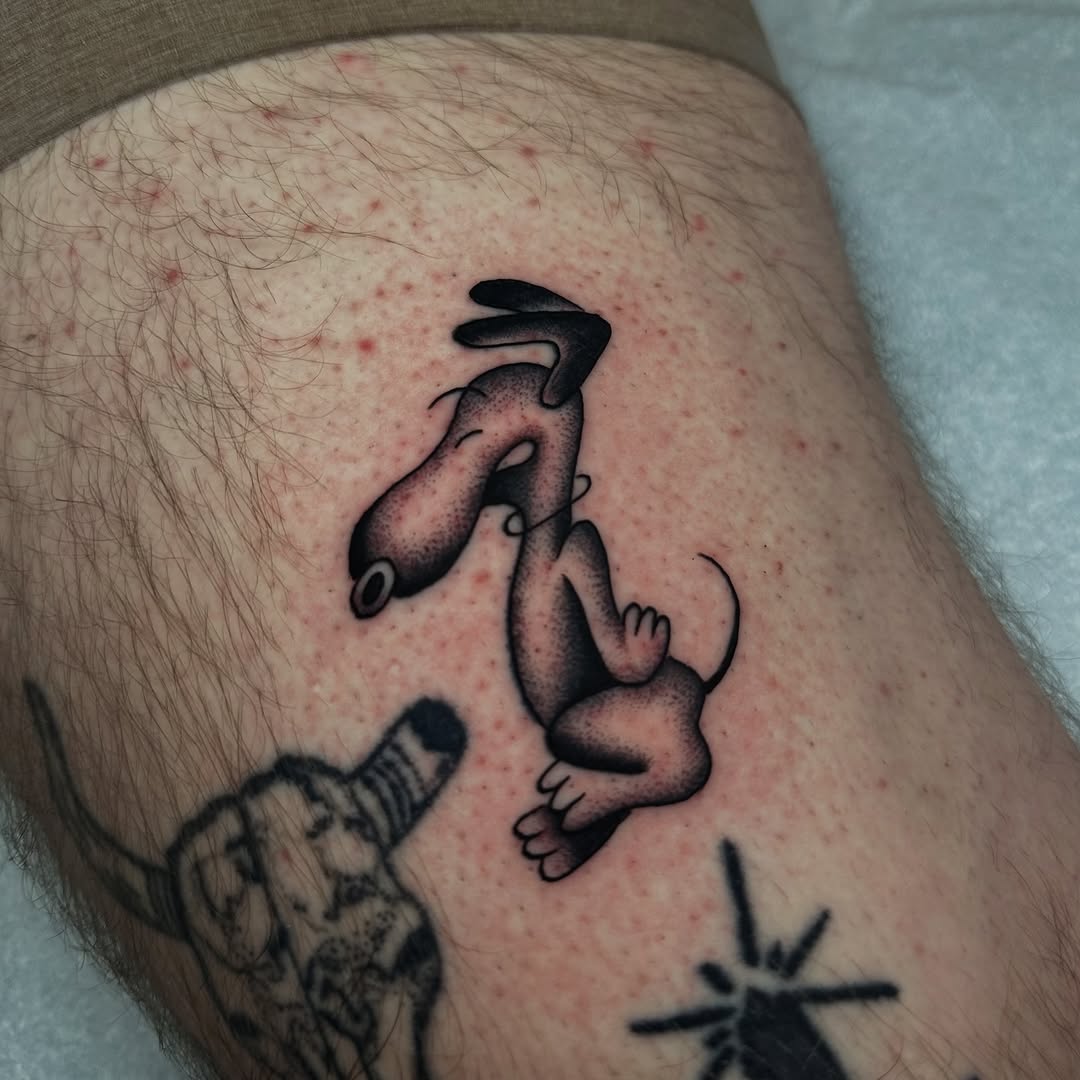 Tattoo by @matthewthomastattoo — anime, black_and_grey