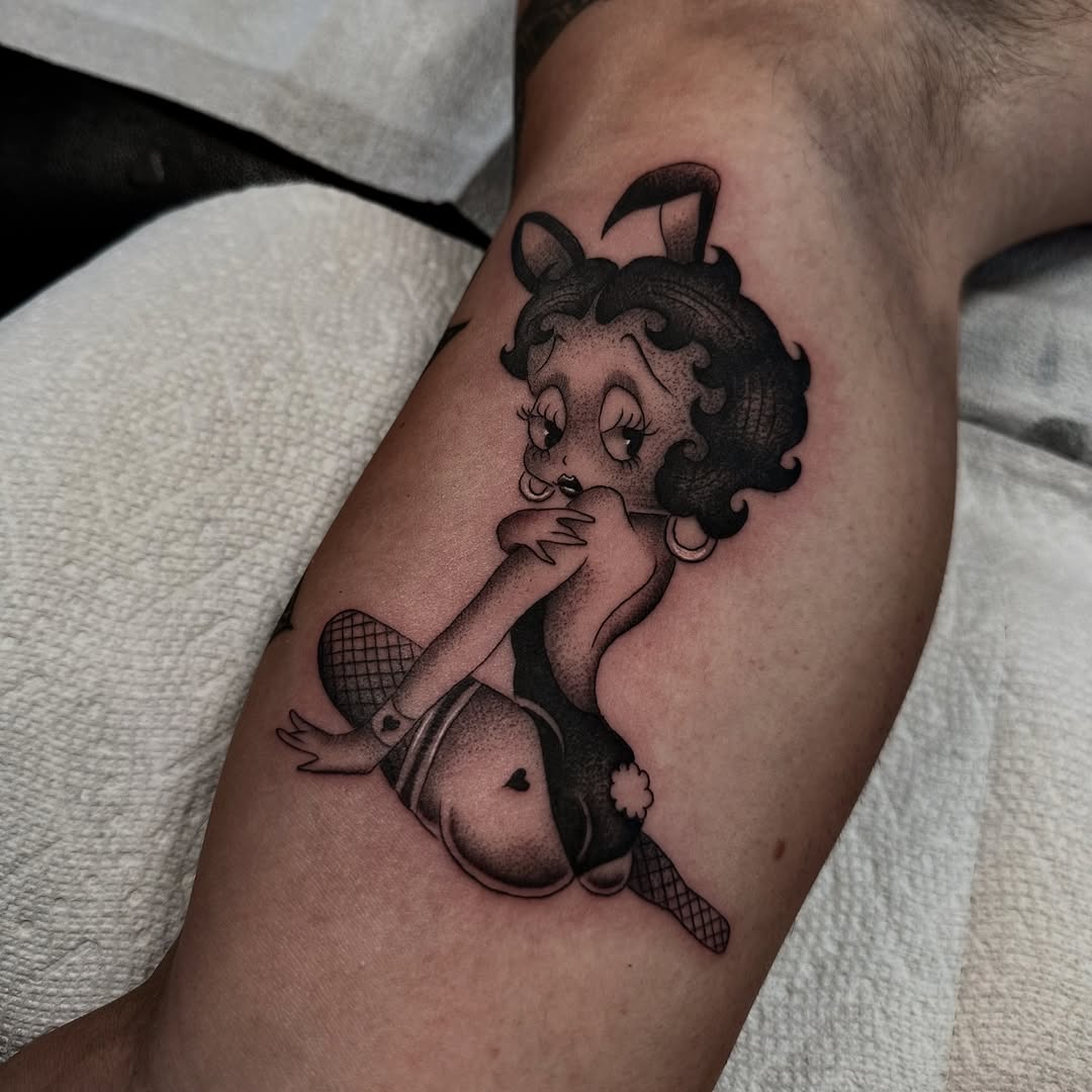 Tattoo by @matthewthomastattoo — new_school, black_and_grey