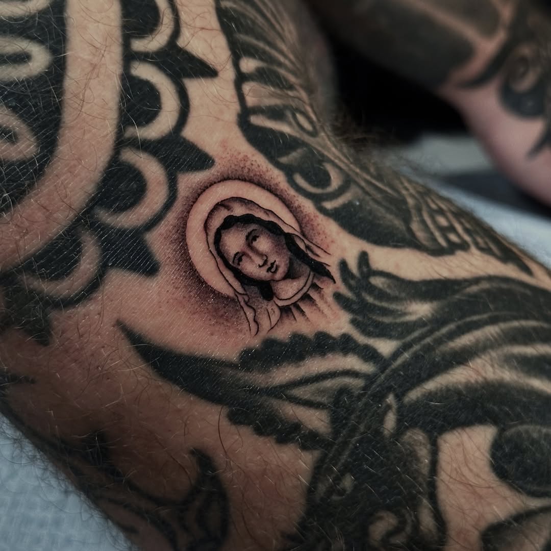 Tattoo by @matthewthomastattoo — black_and_grey, realism