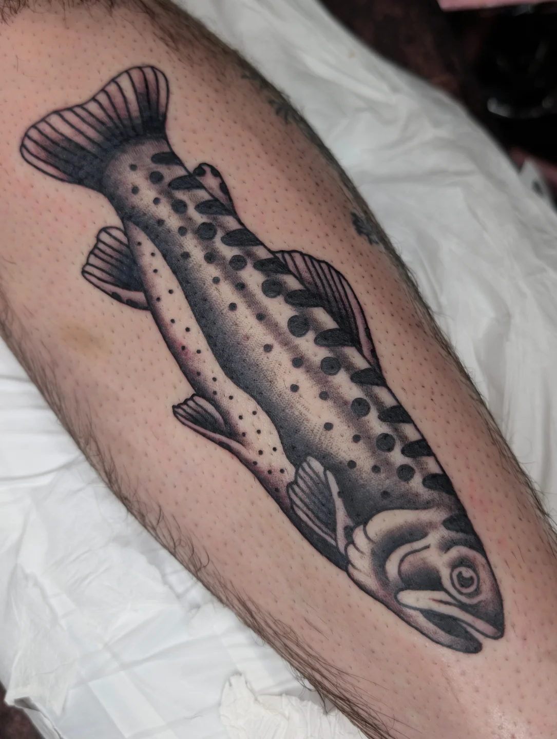 Tattoo by @kronetattoos — dotwork