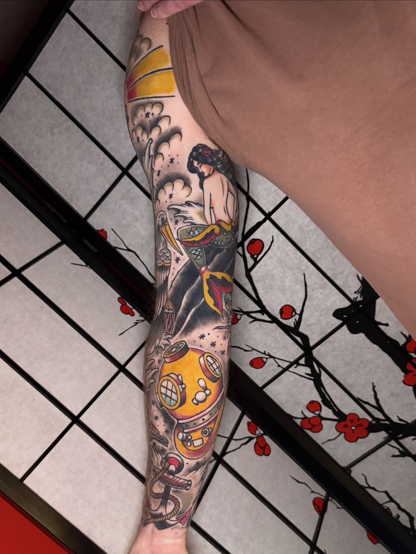 Tattoo by @robfehrman — american_traditional, dotwork