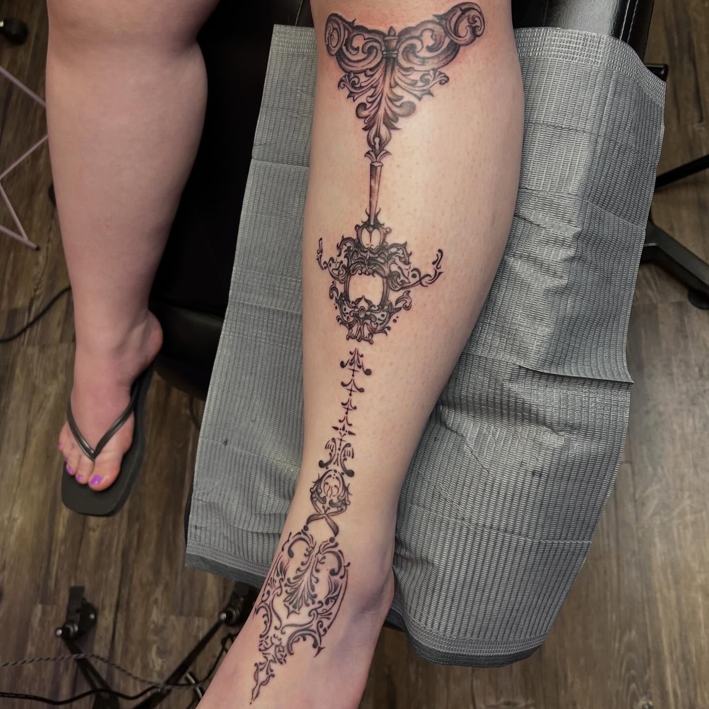 Tattoo by @tattoosbyebonyjane — black_and_grey