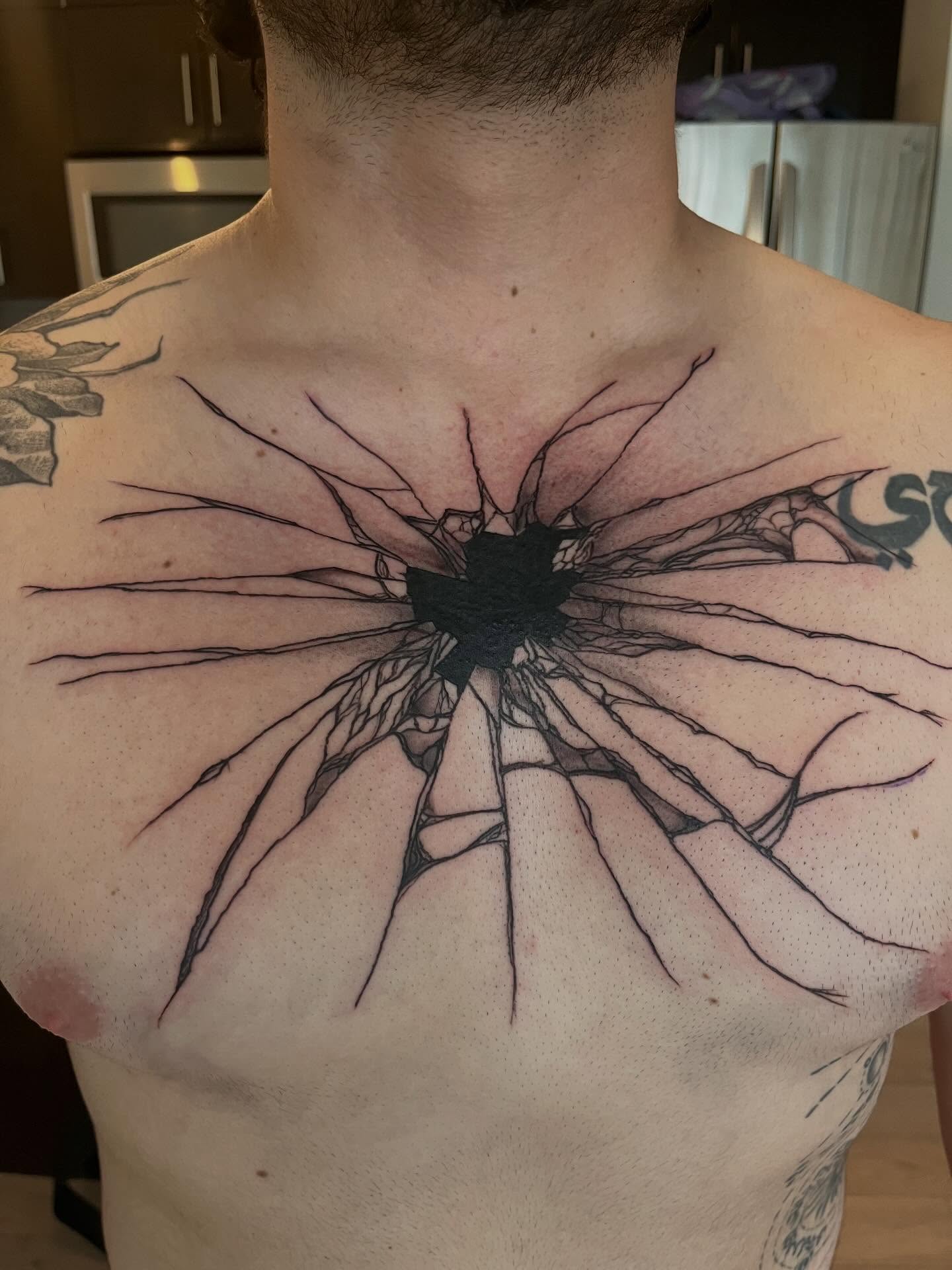 Tattoo by @carlosmoralesink — geometric