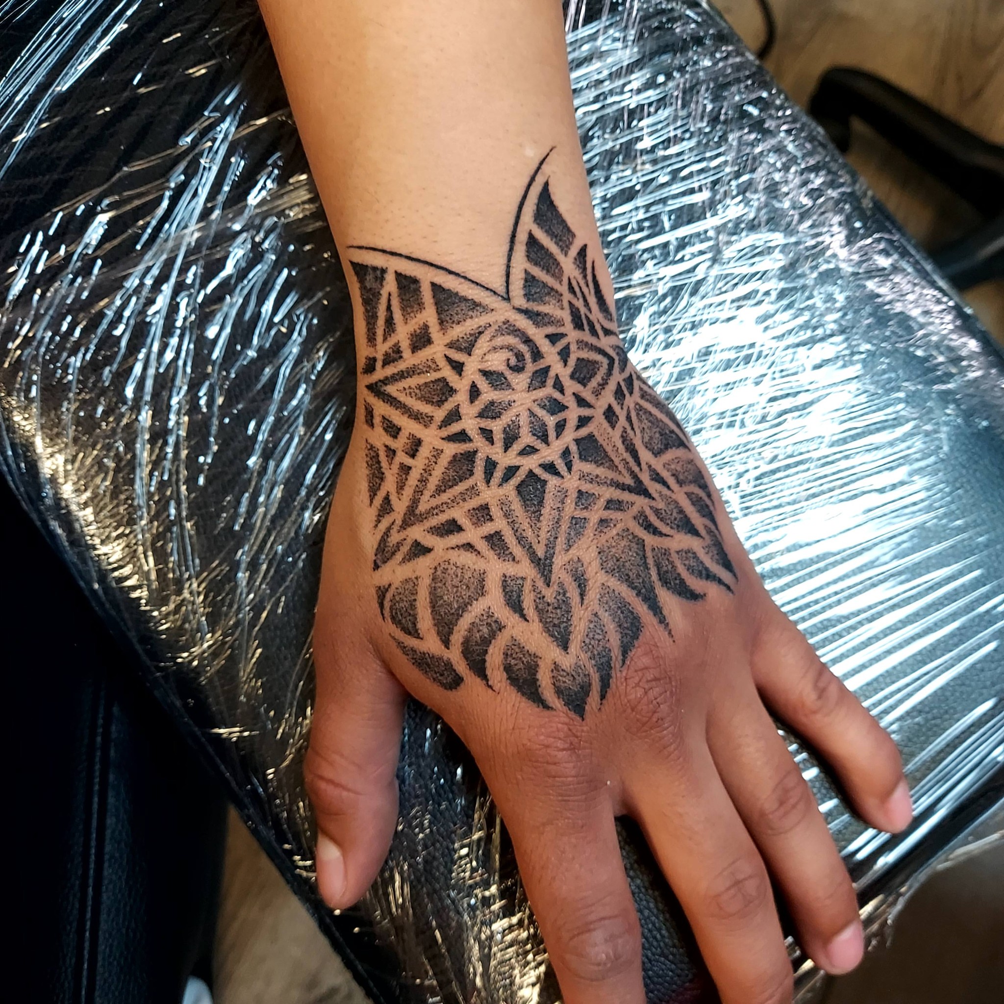 Tattoo by @briankirsch9 — geometric