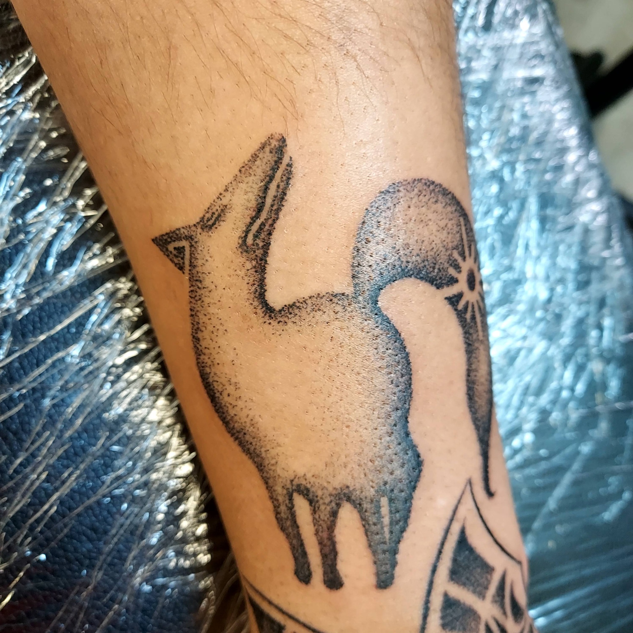 Tattoo by @briankirsch9 — dotwork