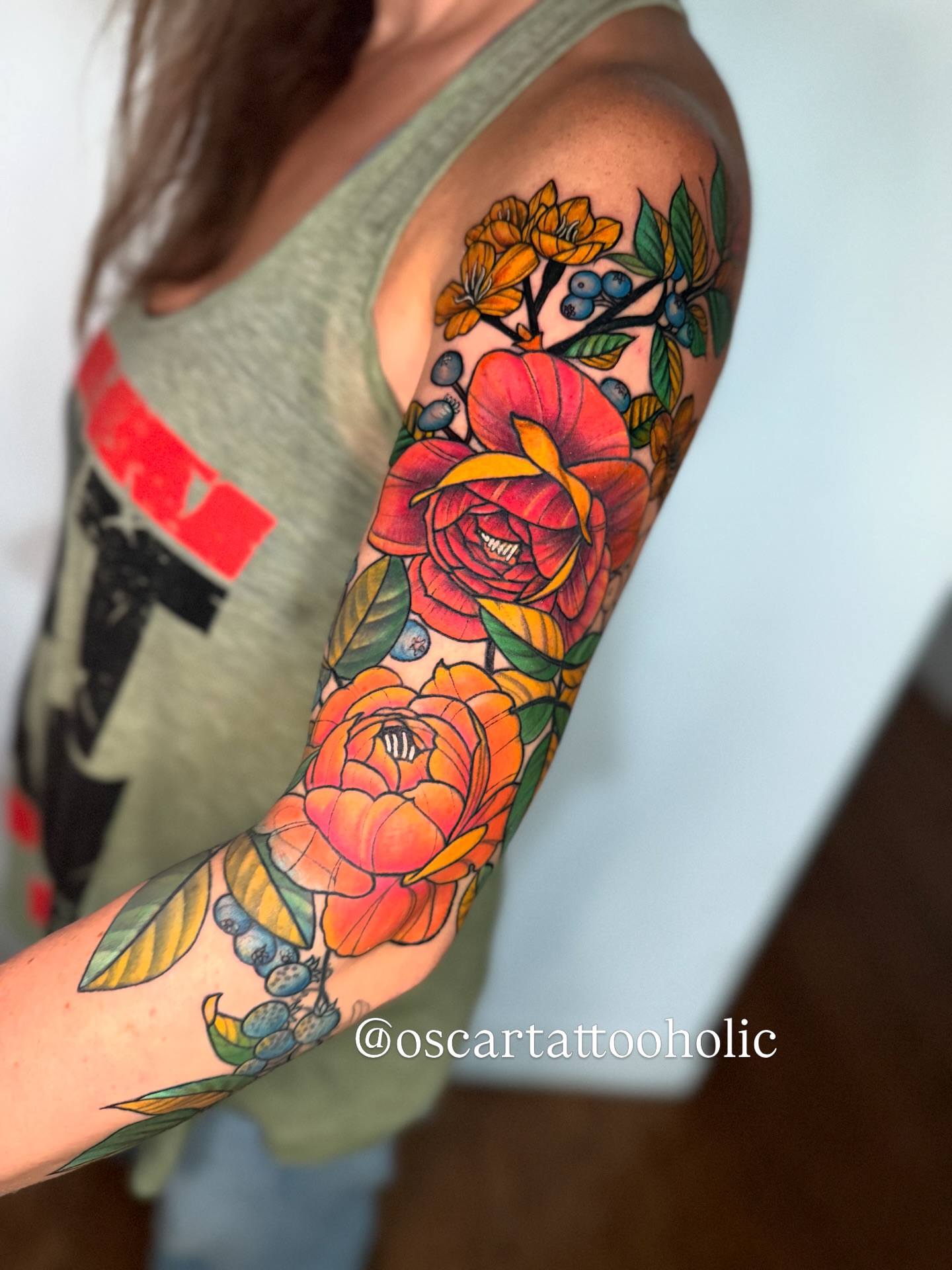 Tattoo by @oscartattooholic — realism, dotwork