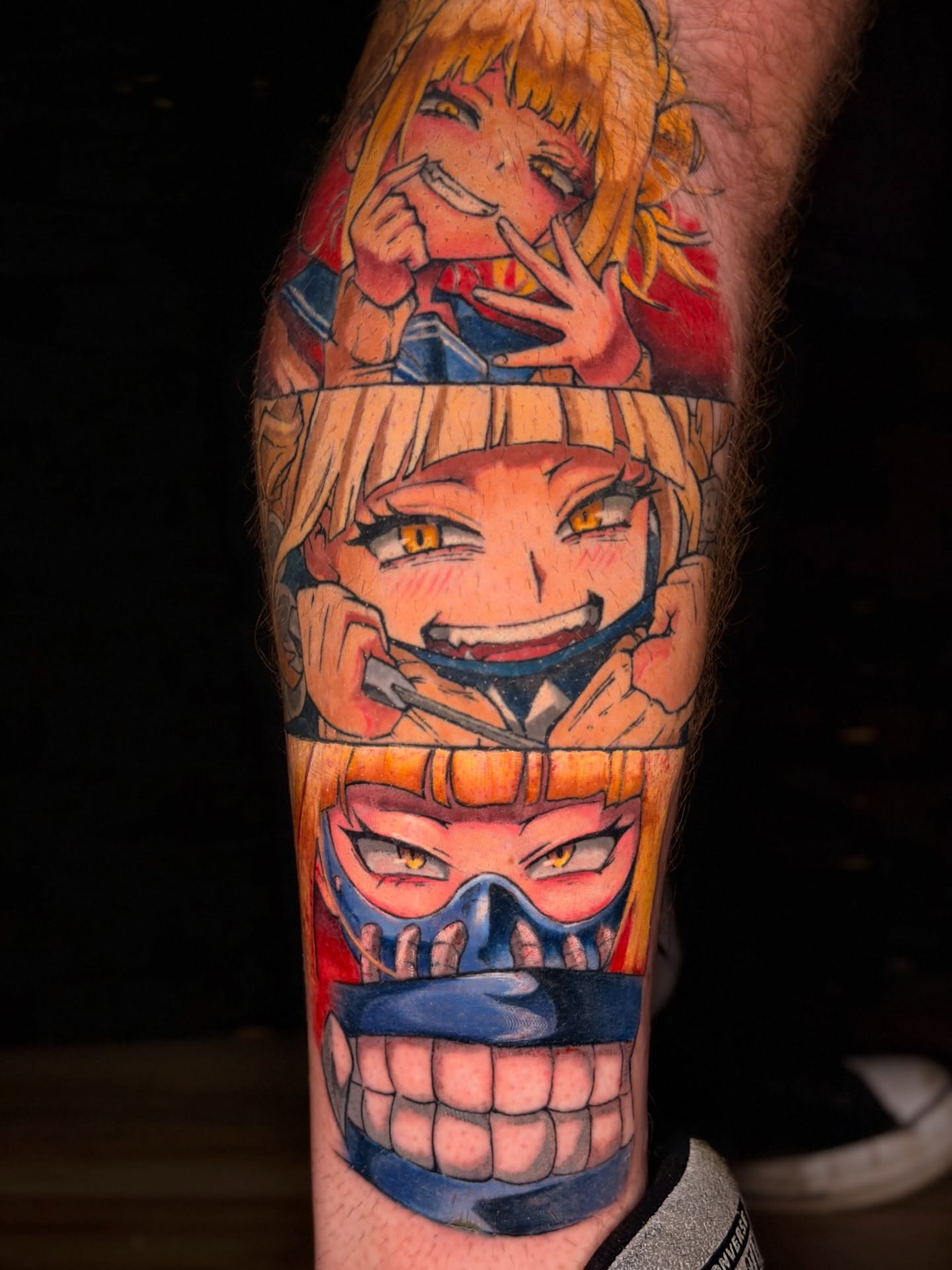 Tattoo by @mugen.xiii — anime, dotwork