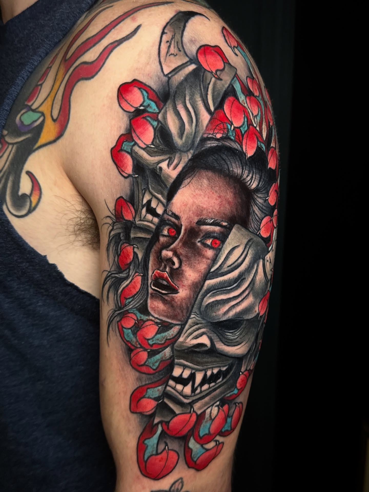 Tattoo by @themactatty — american_traditional, dark_realism