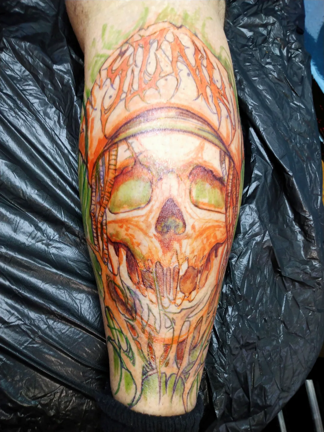 Tattoo by @crawlspace_tattoo — geometric, watercolor