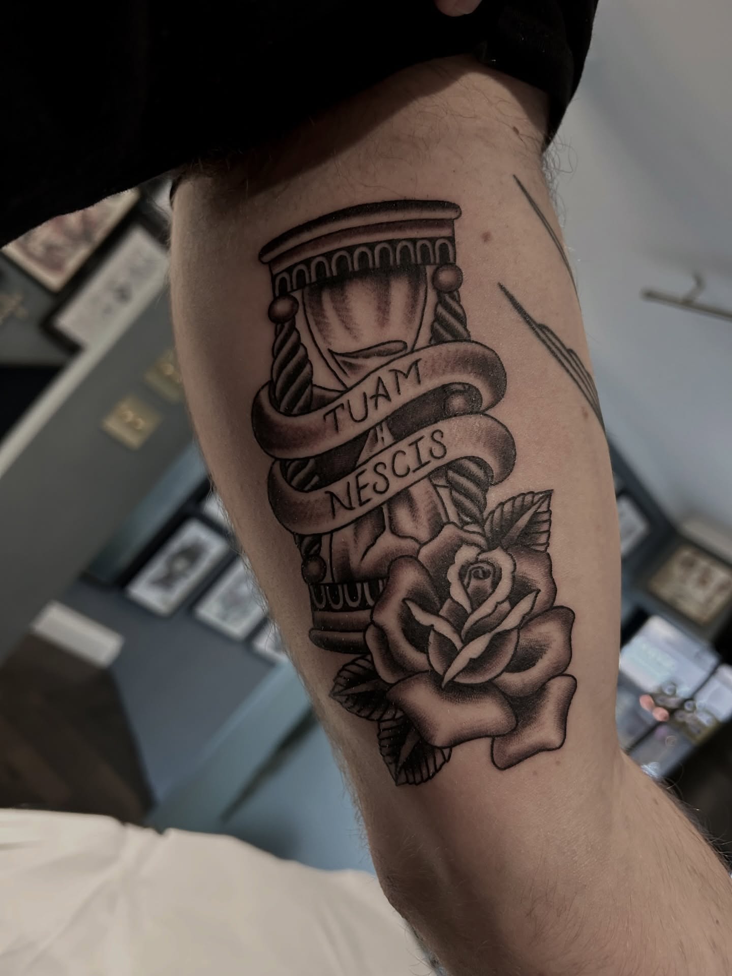 Tattoo by @barneycolestattoo — american_traditional, black_and_grey