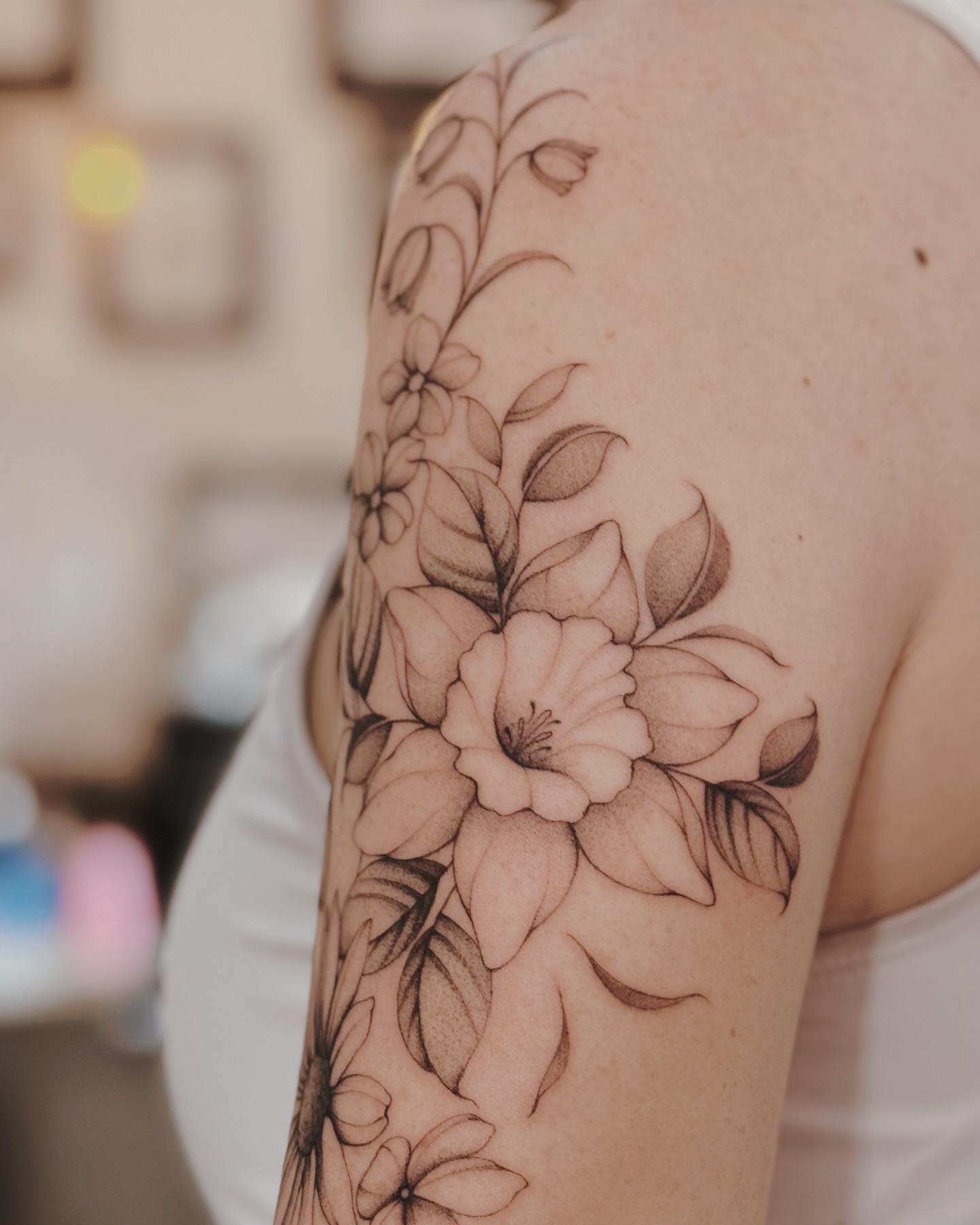 Tattoo by @blackpear_ink — black_and_grey