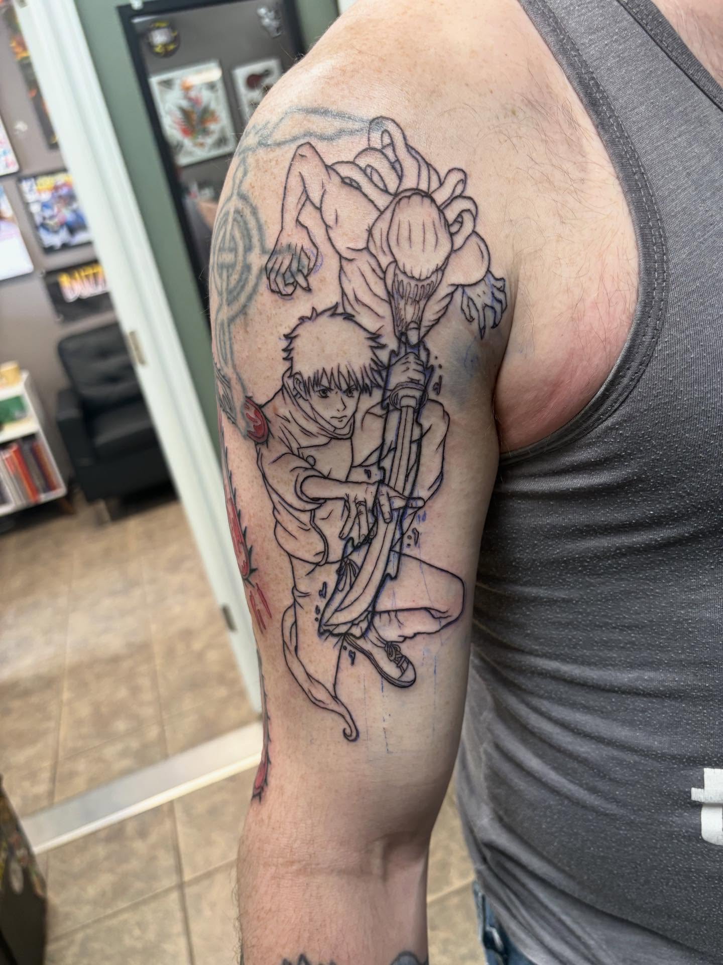 Tattoo by @jennas_drawings — anime