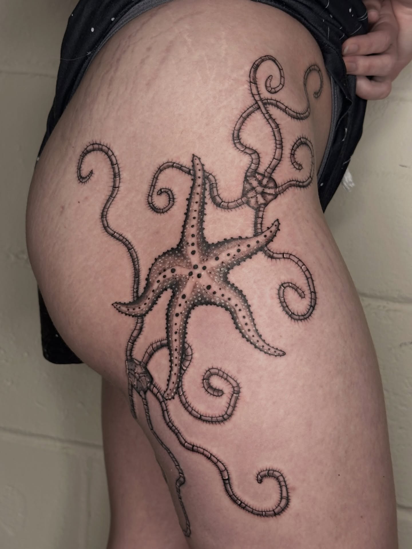 Tattoo by @fathertats โ dotwork, realism