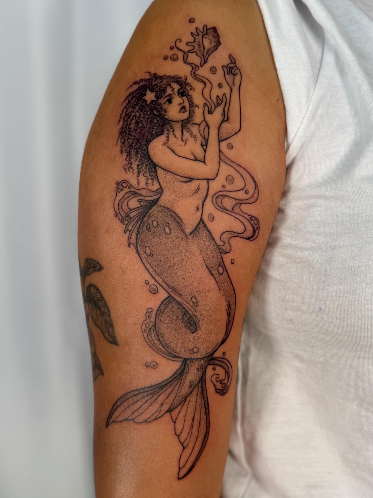 Tattoo by @hillary_blair — dotwork, realism