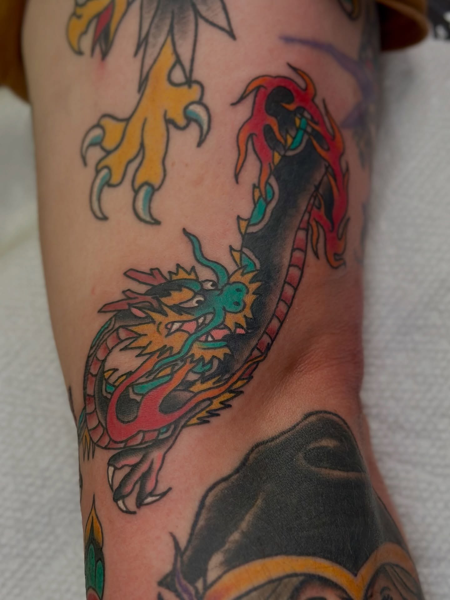 Tattoo by @cryptidtattooer — american_traditional