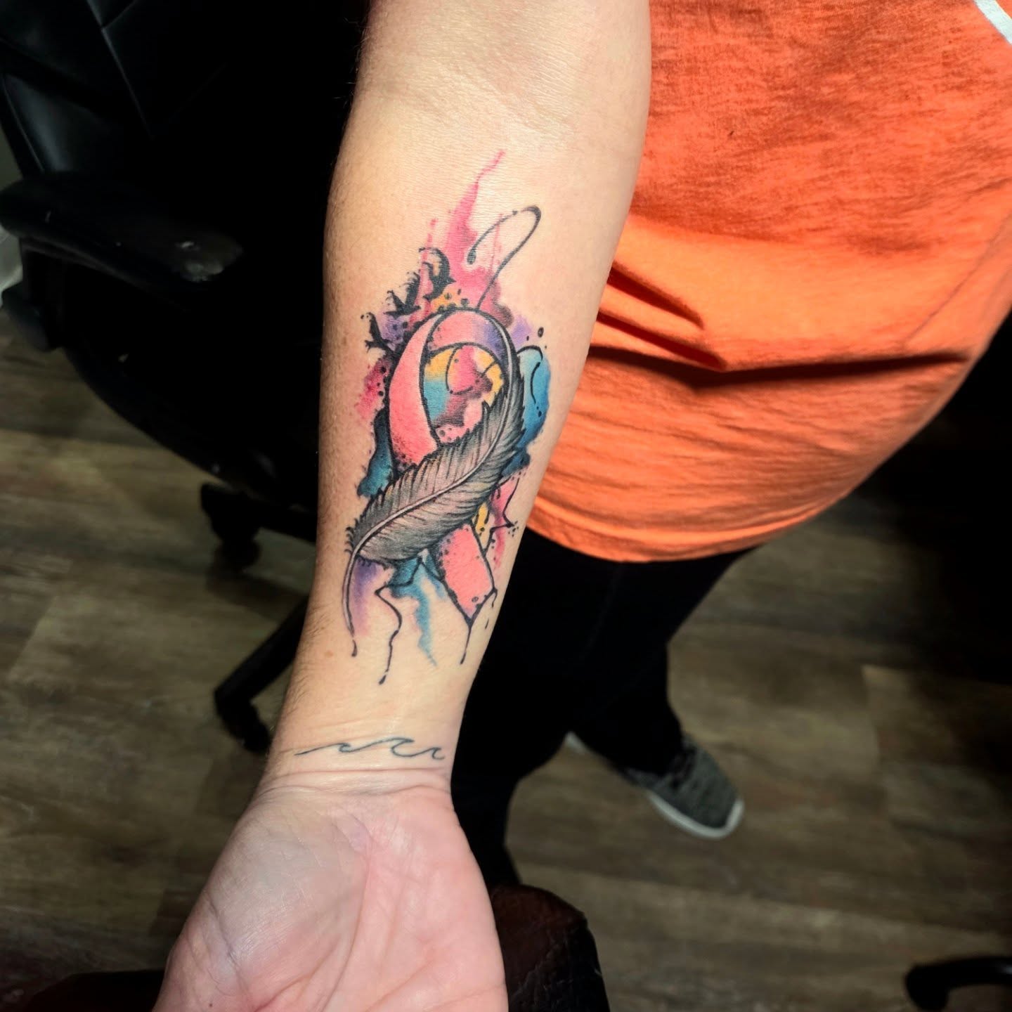 Tattoo by @barryhuffman77 β watercolor