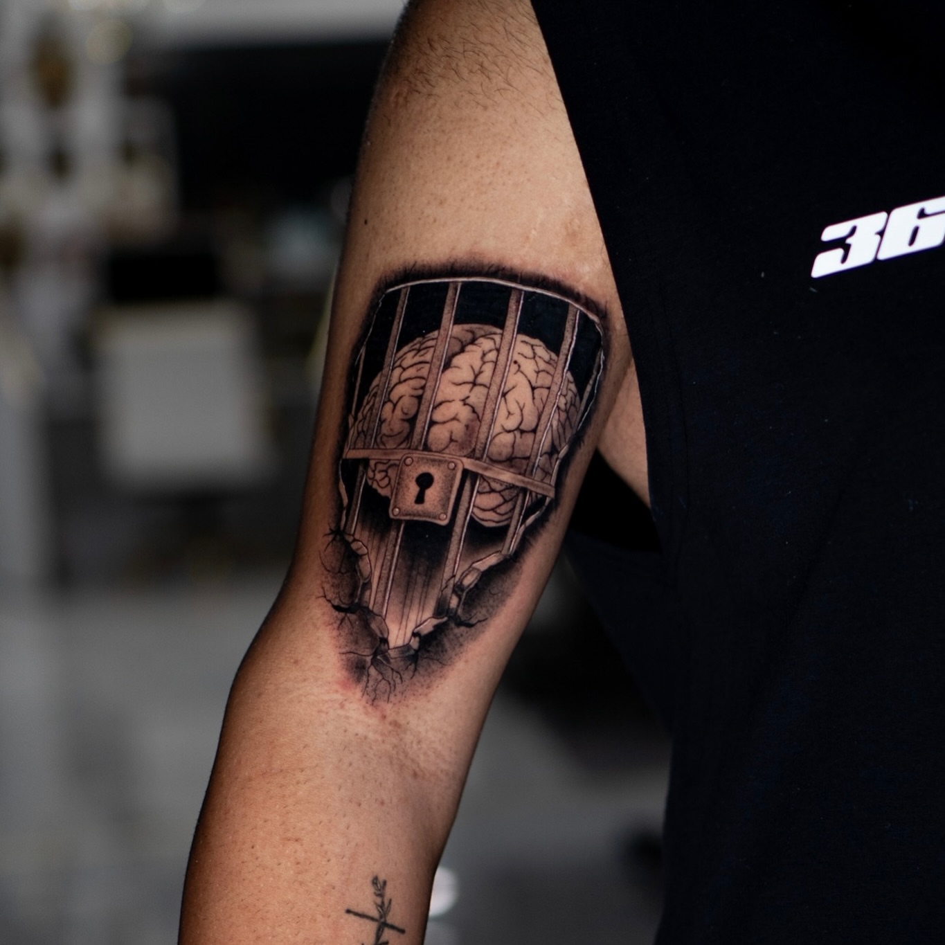 Tattoo by @inkdrunkjorden โ realism, black_and_grey