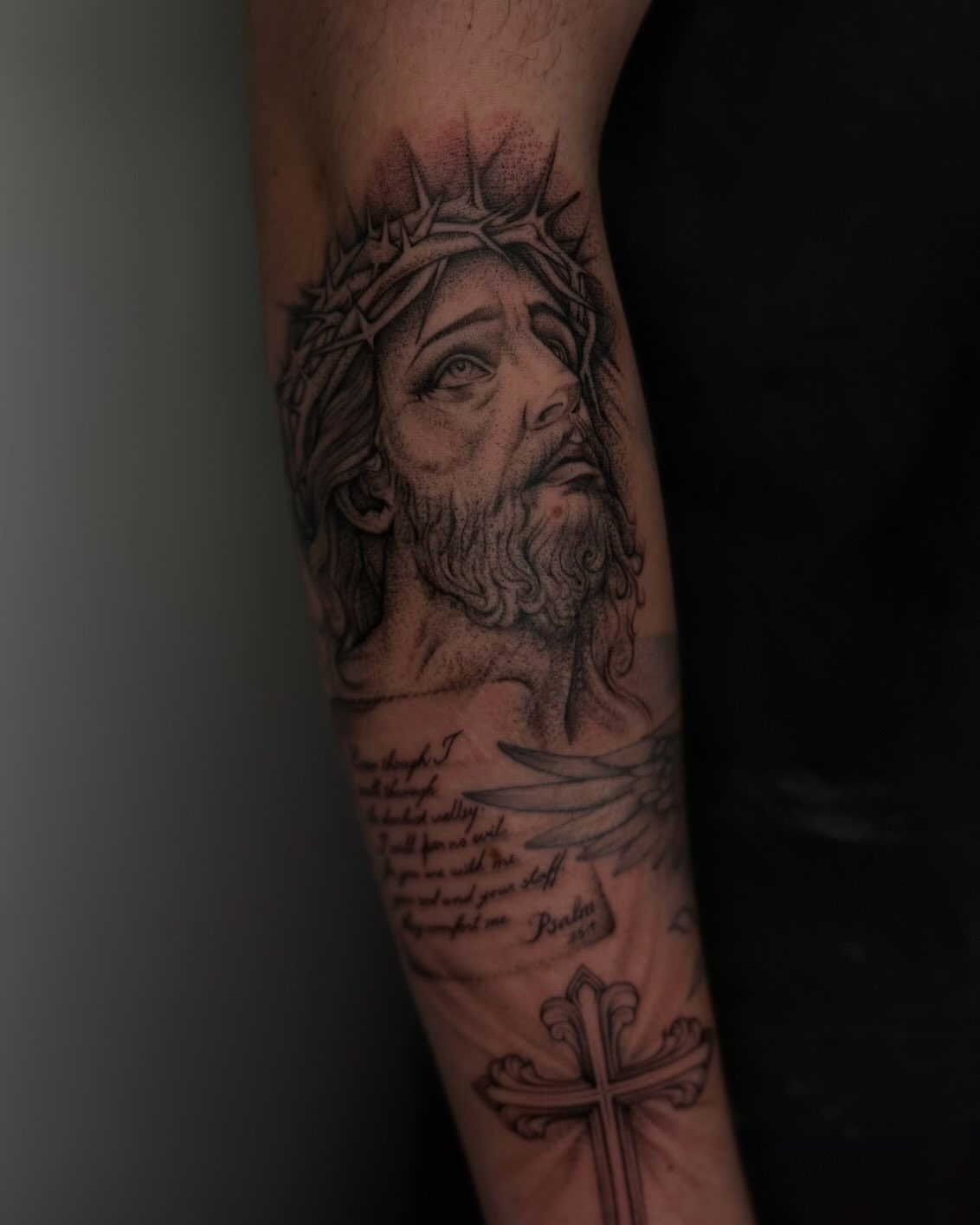 Tattoo by @carsytat — dotwork, realism