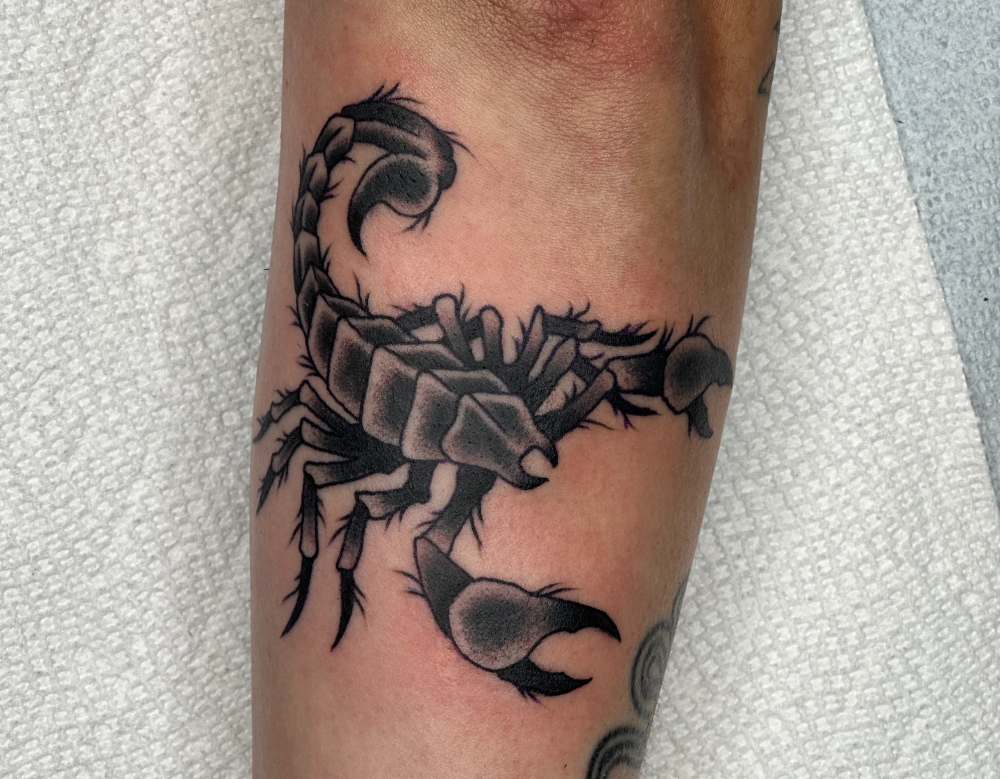 Tattoo by @gnome_an — black_and_grey