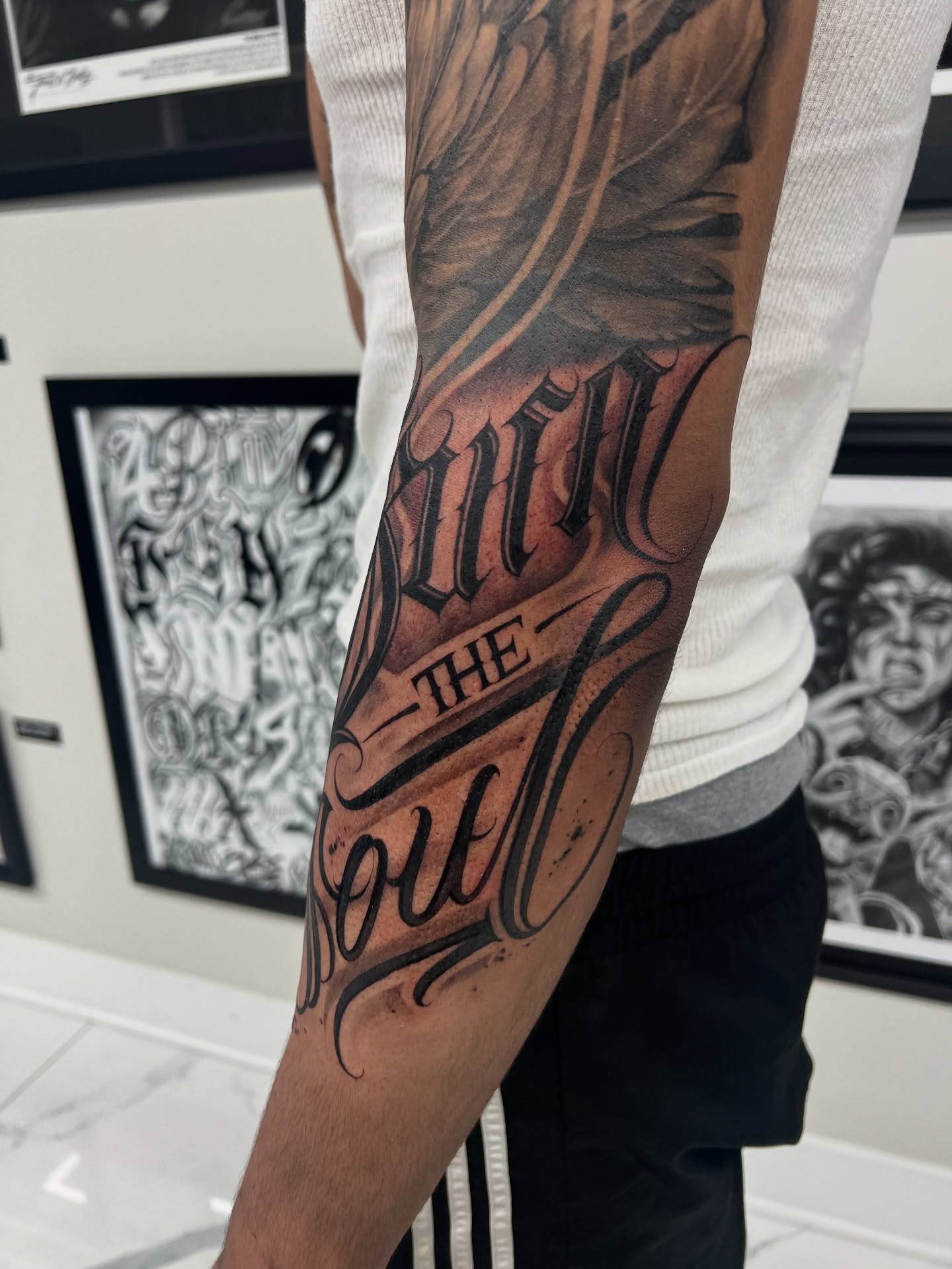 Tattoo by @stillballin6_ — lettering_script
