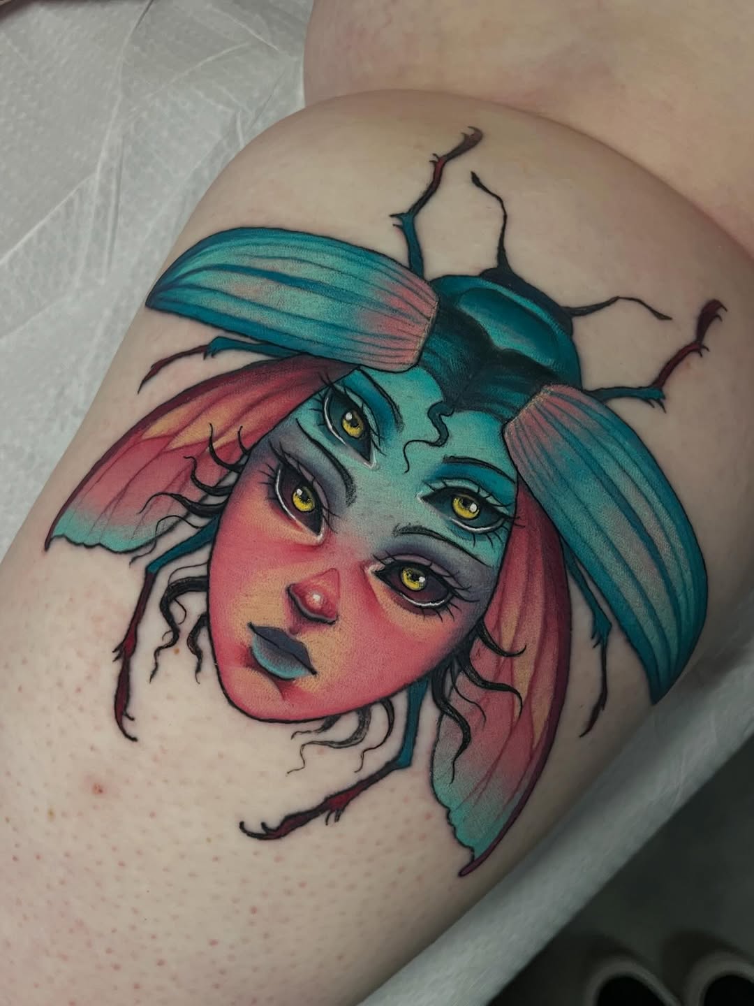 Tattoo by @leahmarietattoo — neo_traditional, surrealism