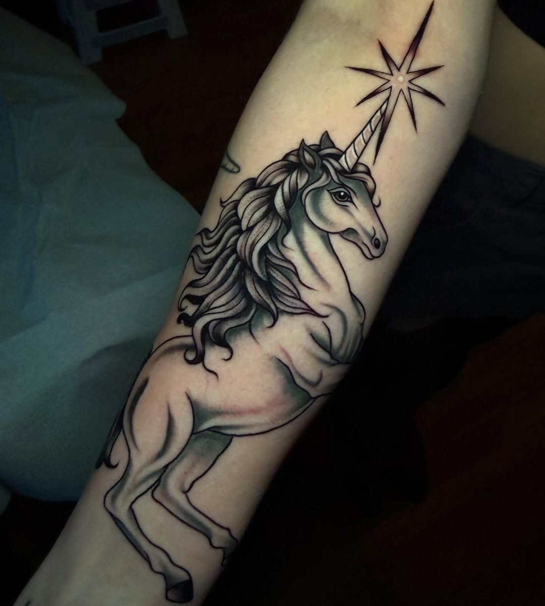 Tattoo by @sirenofsaturn — black_and_grey, realism