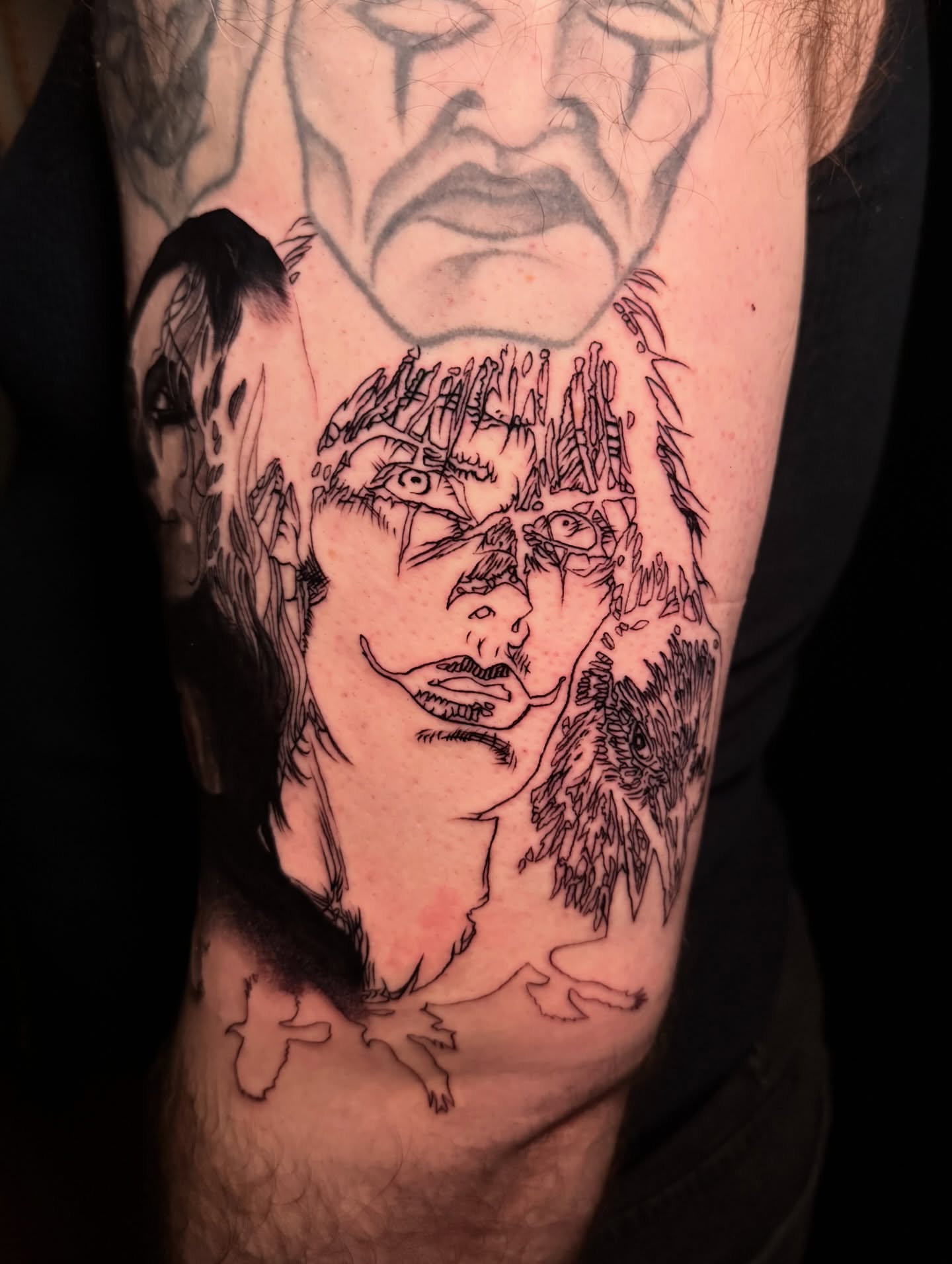 Tattoo by @amberbananafish — black_and_grey