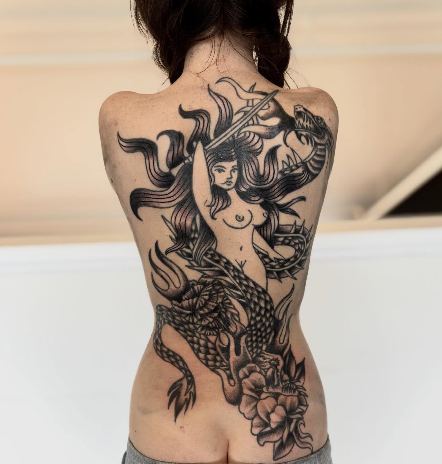 Tattoo by @jabbeytattoo — american_traditional, black_and_grey