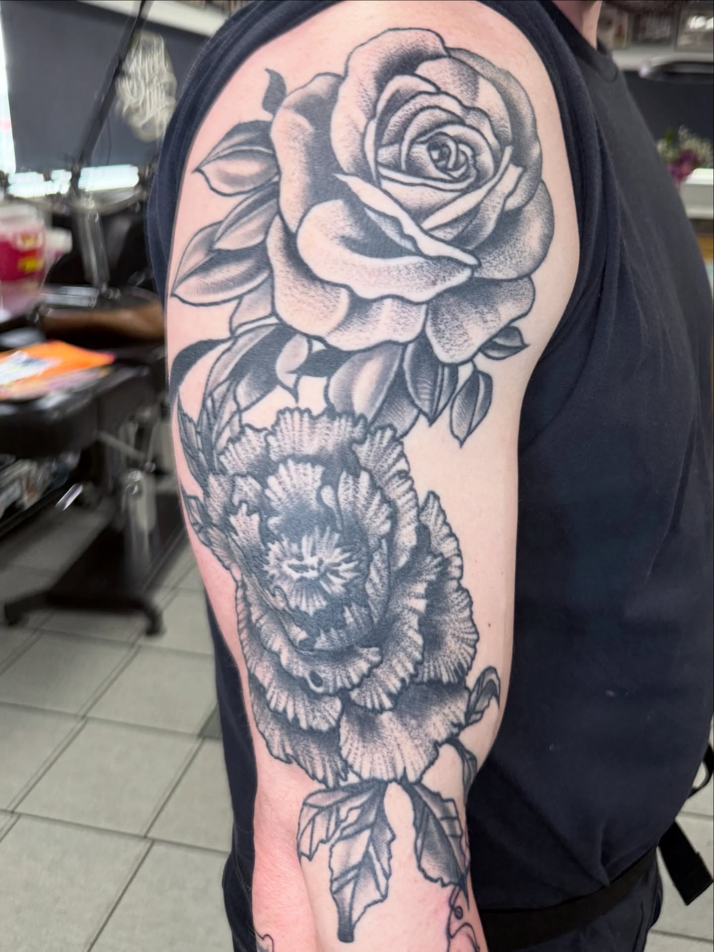 Tattoo by @artbyb_sitc — black_and_grey