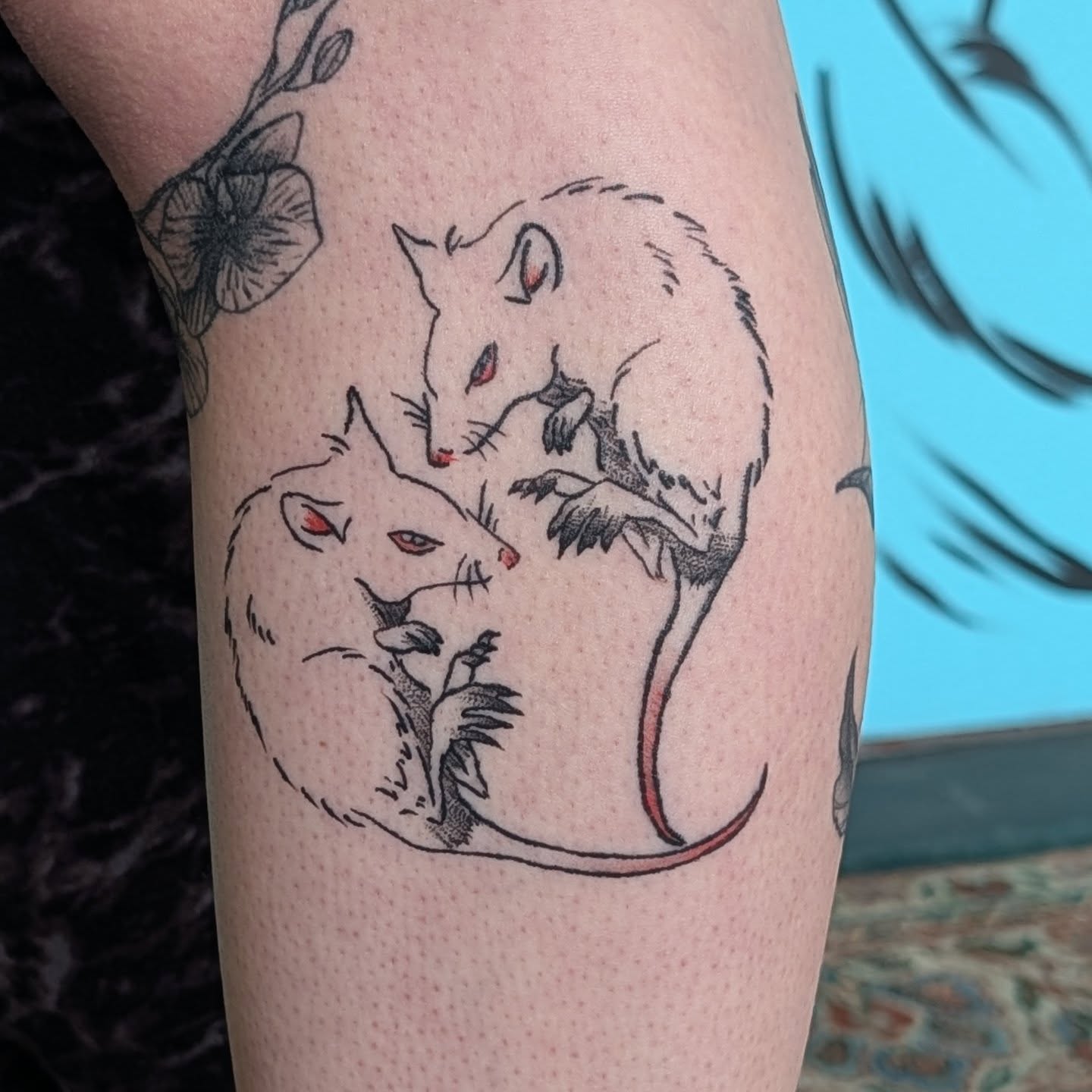 Tattoo by @_punkroctopus — black_and_grey