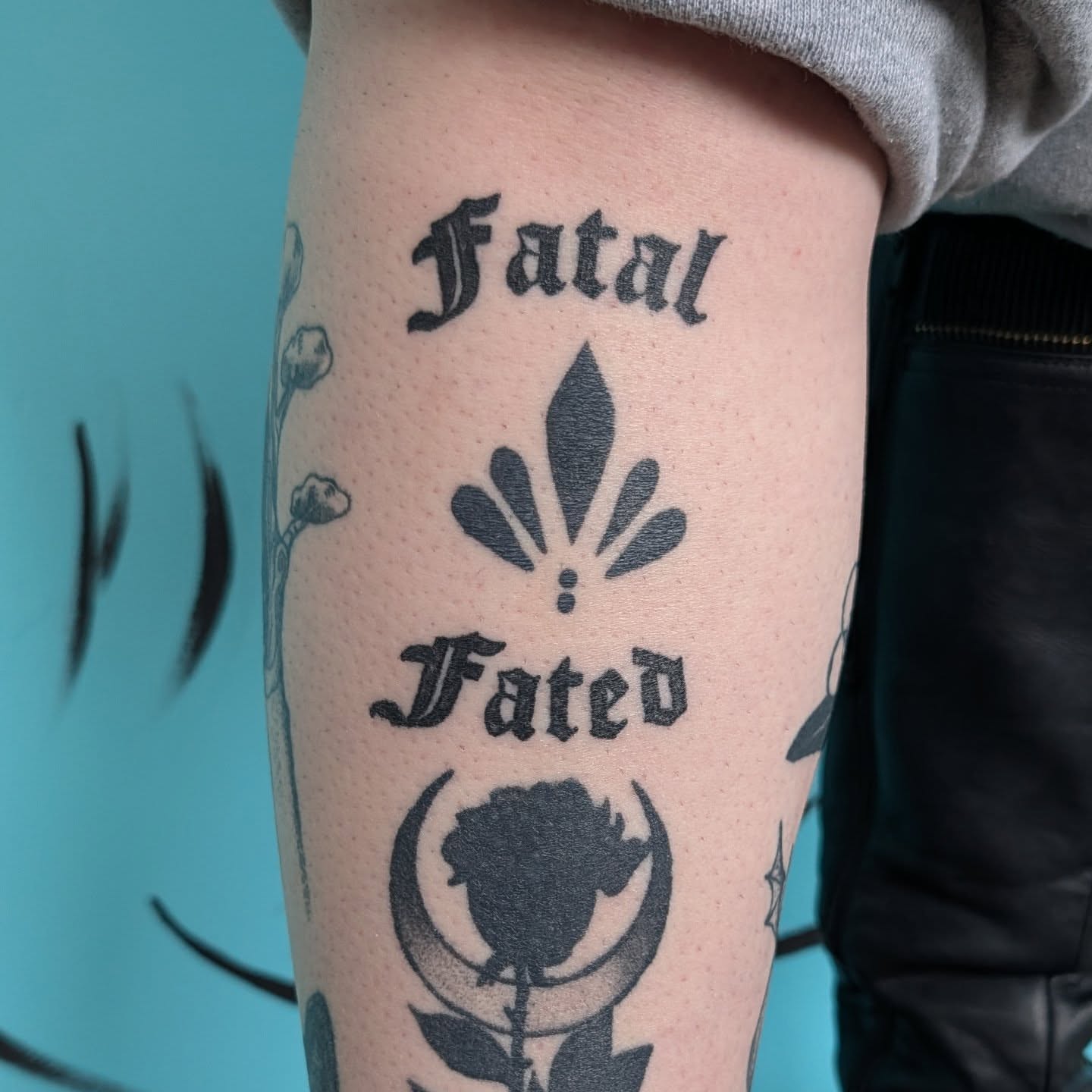 Tattoo by @_punkroctopus — black_and_grey