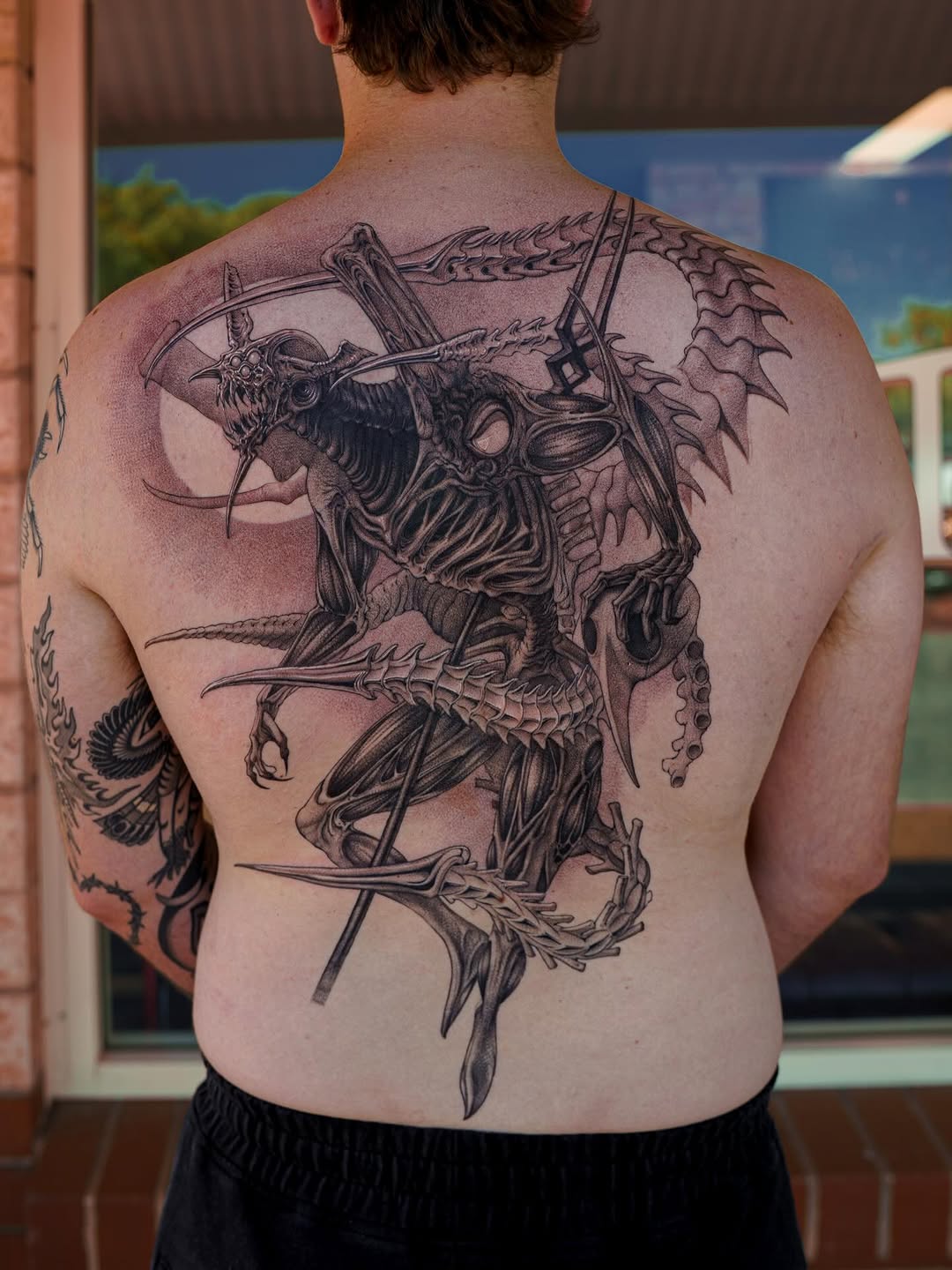 Tattoo by @nowthisyujhi — realism, dotwork