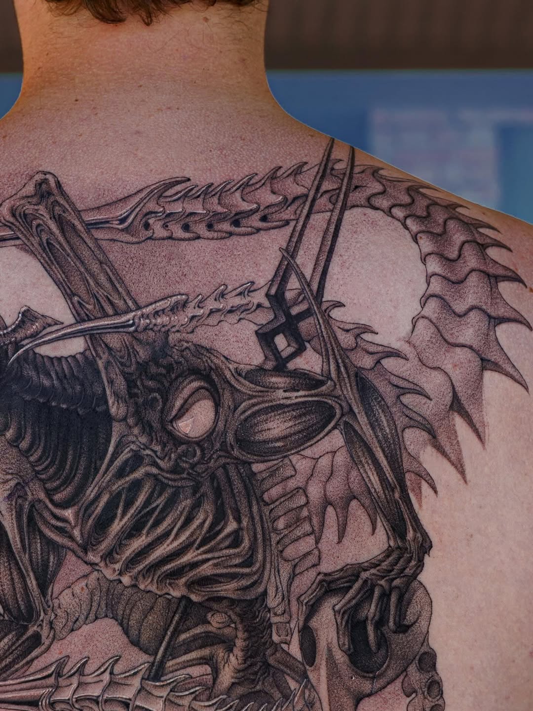Tattoo by @nowthisyujhi — realism, dotwork