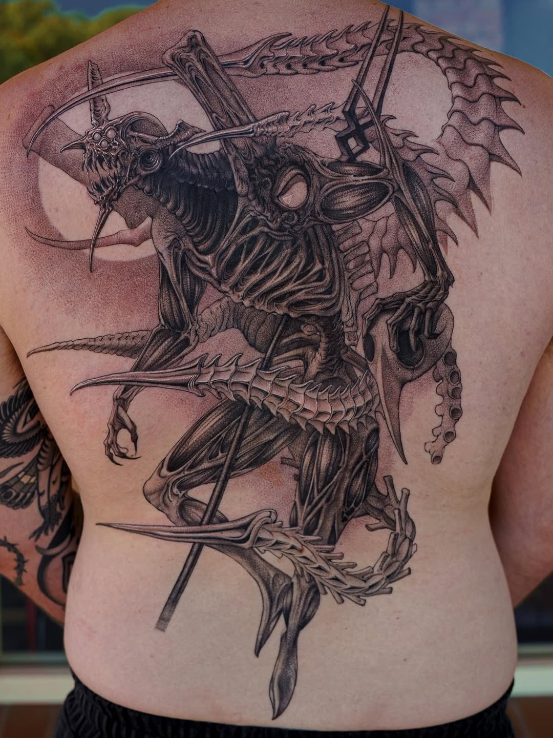 Tattoo by @nowthisyujhi — black_and_grey, realism