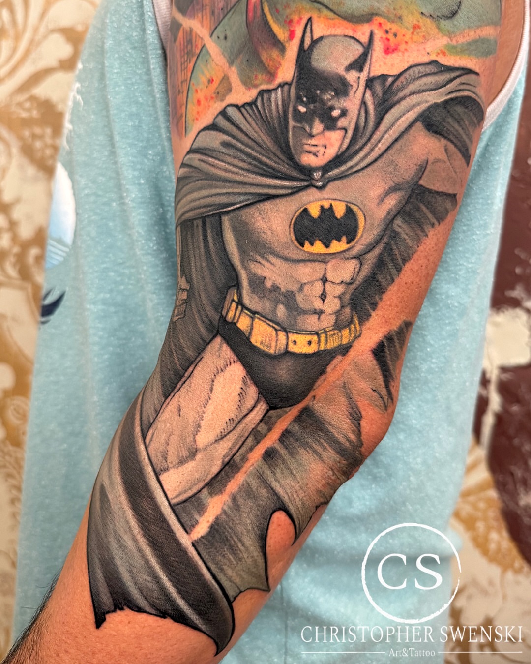 Tattoo by @chris_swenski_tattoo — realism, black_and_grey