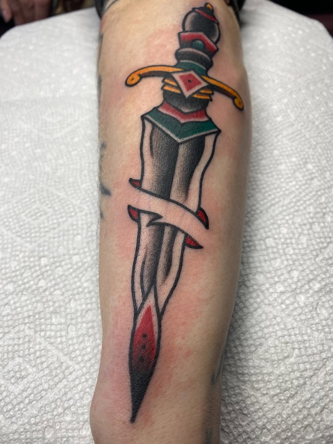 Tattoo by @snakedaggerose — american_traditional