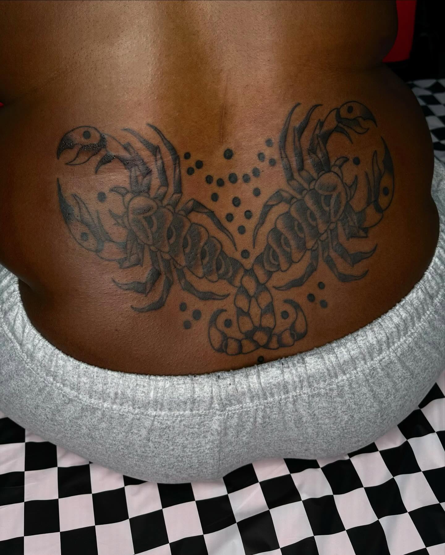 Scorpion dotwork tattoo on the torso by ＊ Carly James ＊