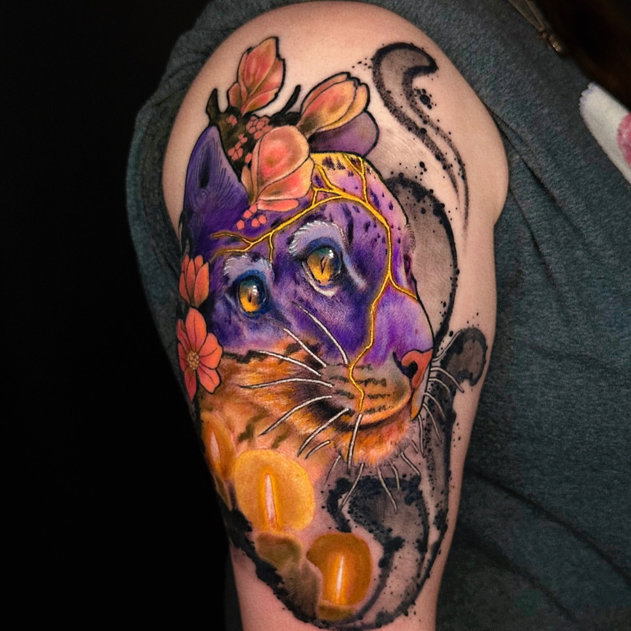 Tattoo by @theredcrownmagic — realism, watercolor