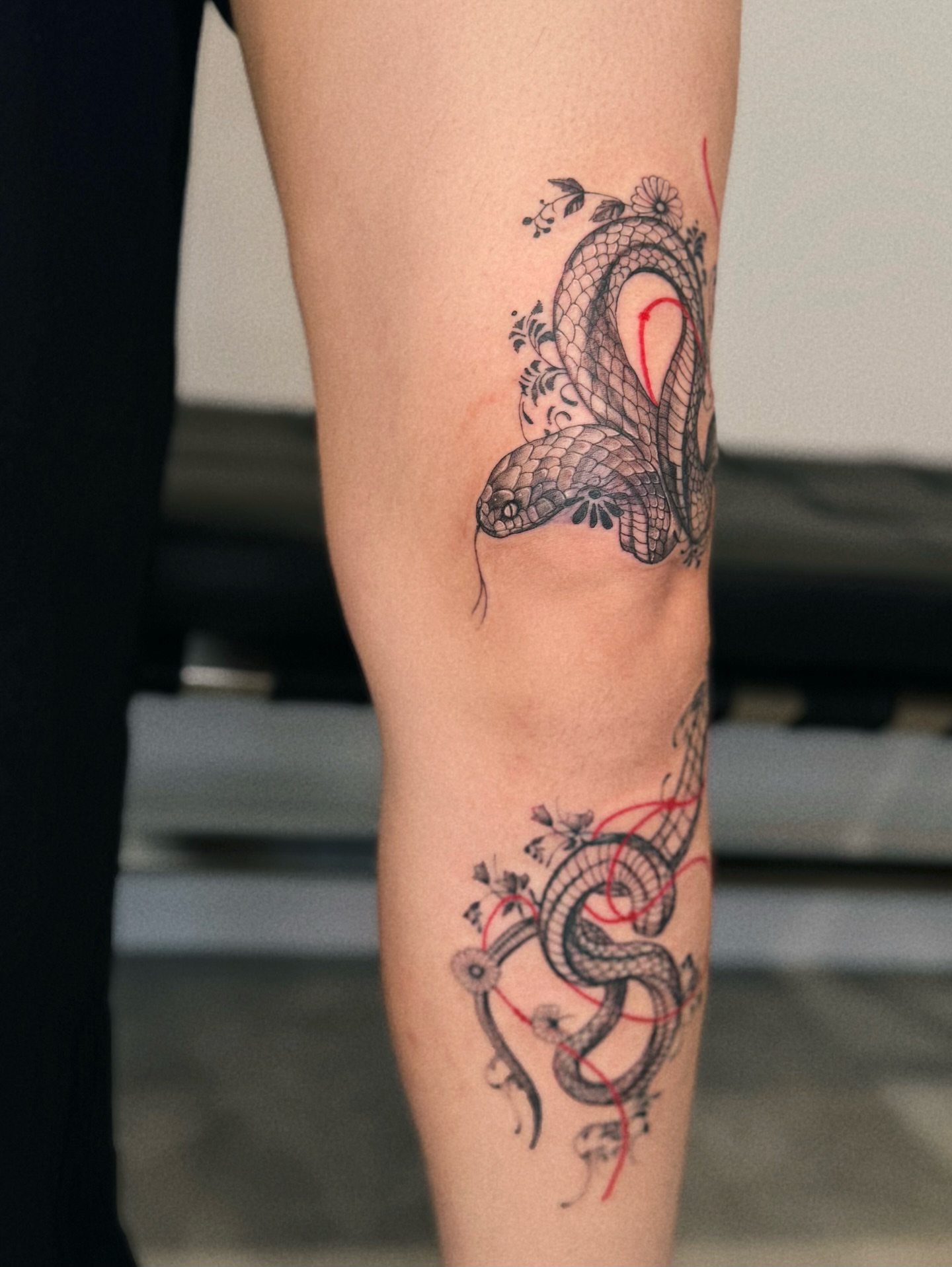 Tattoo by @mjtattoonyc — black_and_grey, geometric