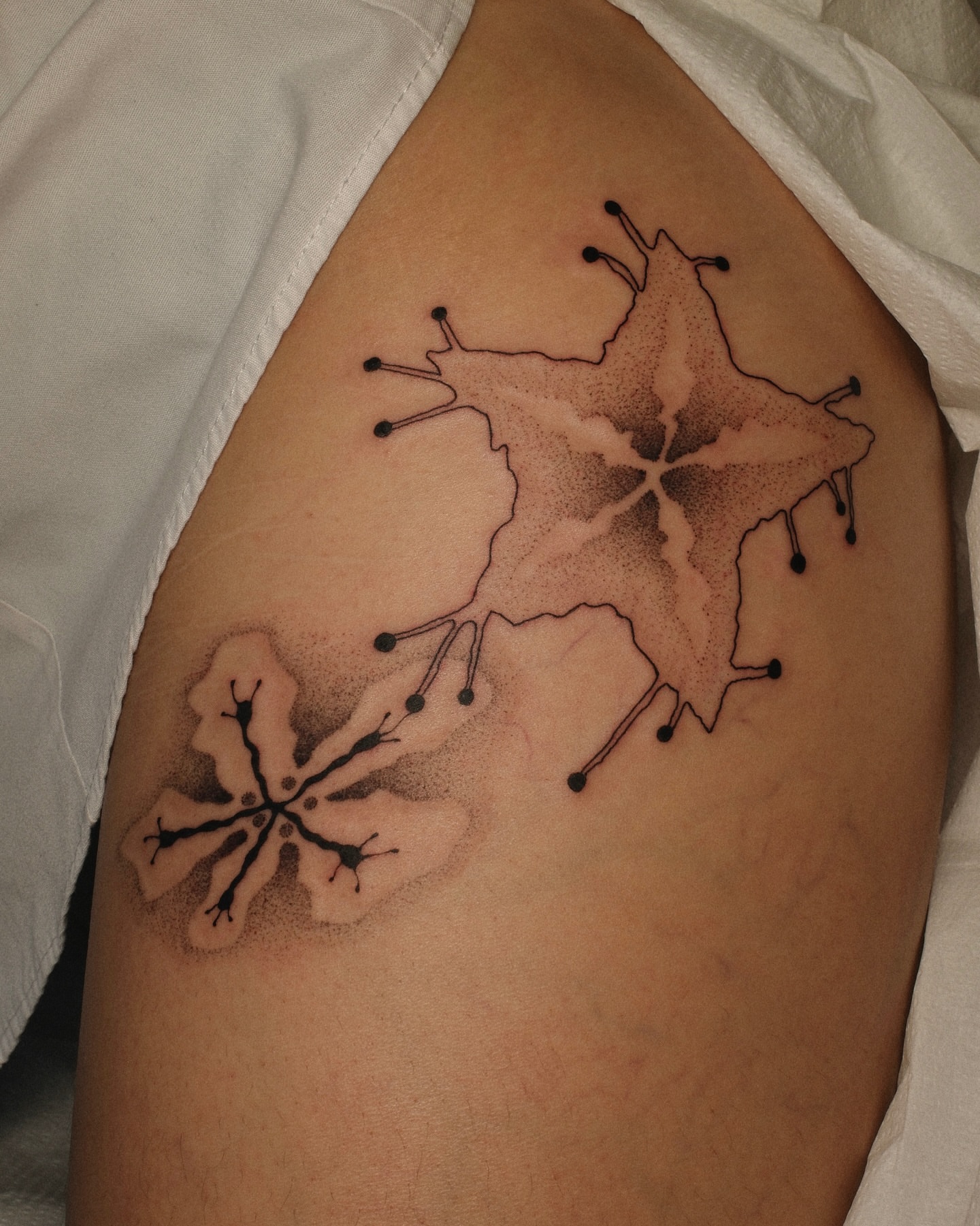 Tattoo by @earthyliltats โ dotwork