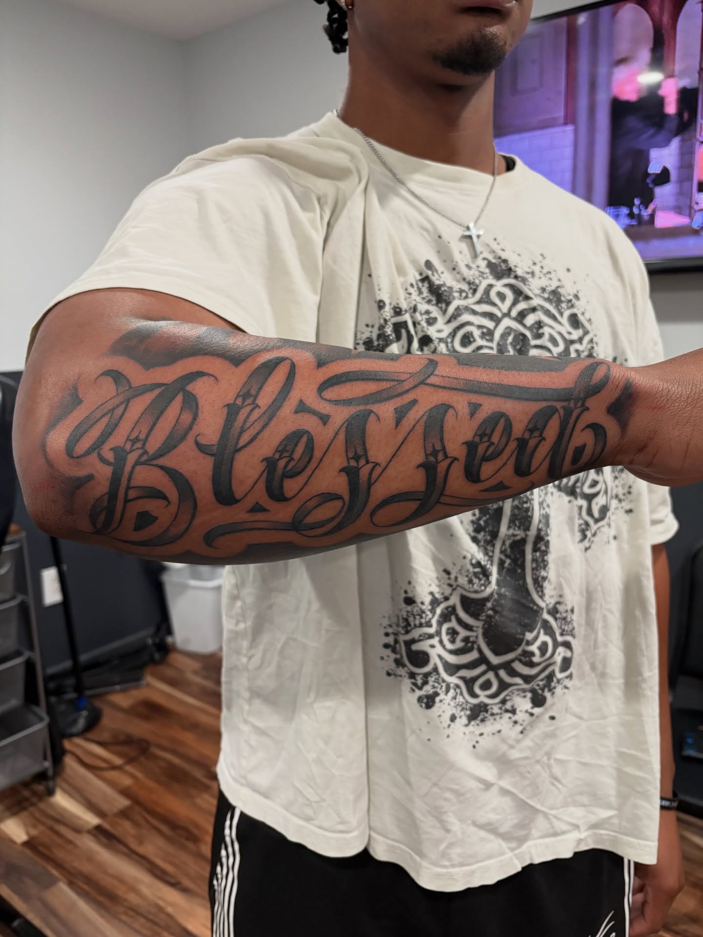 Tattoo by @bohemianblake — lettering_script