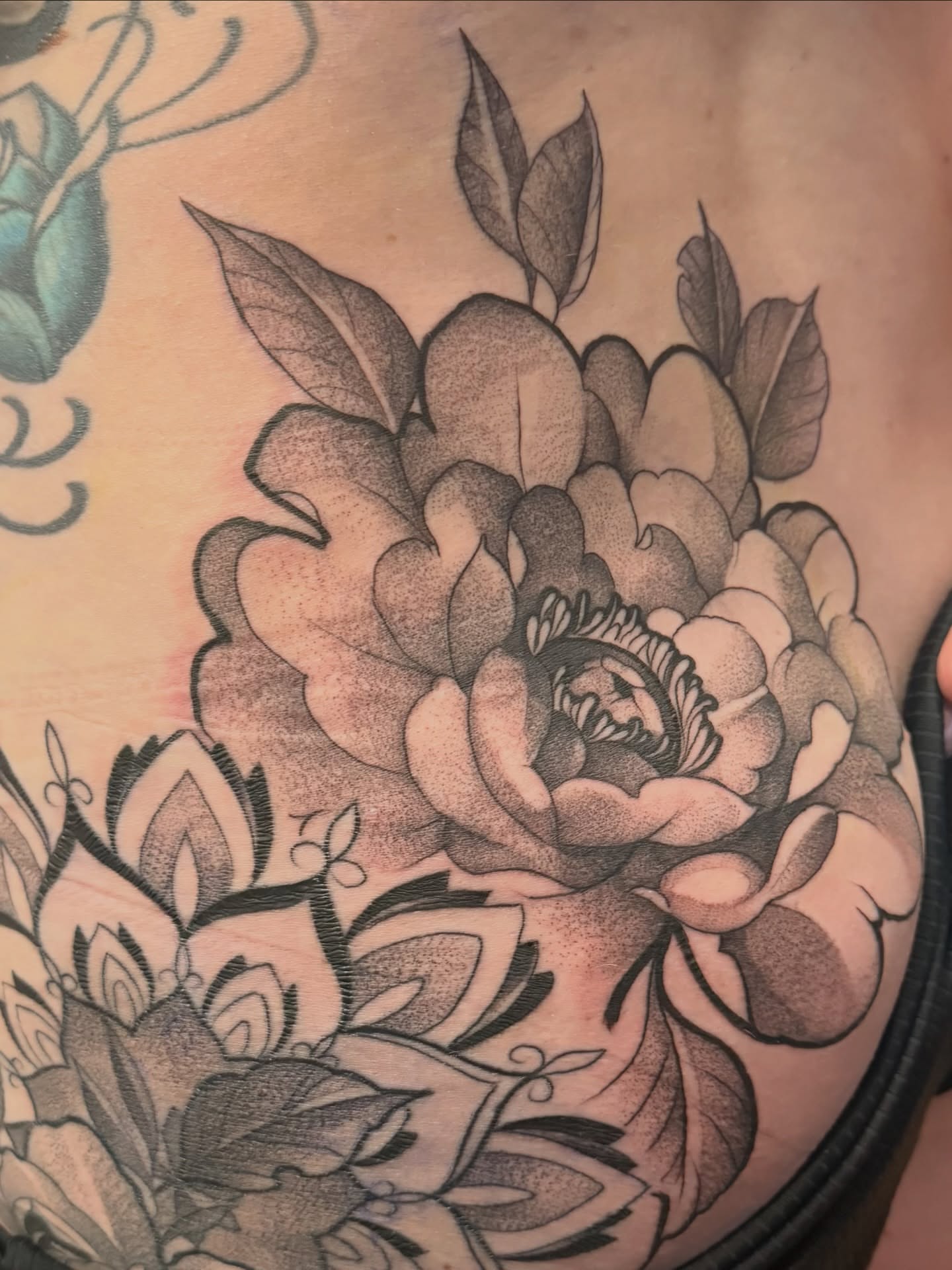 Tattoo by @scottys_ink315 — dotwork