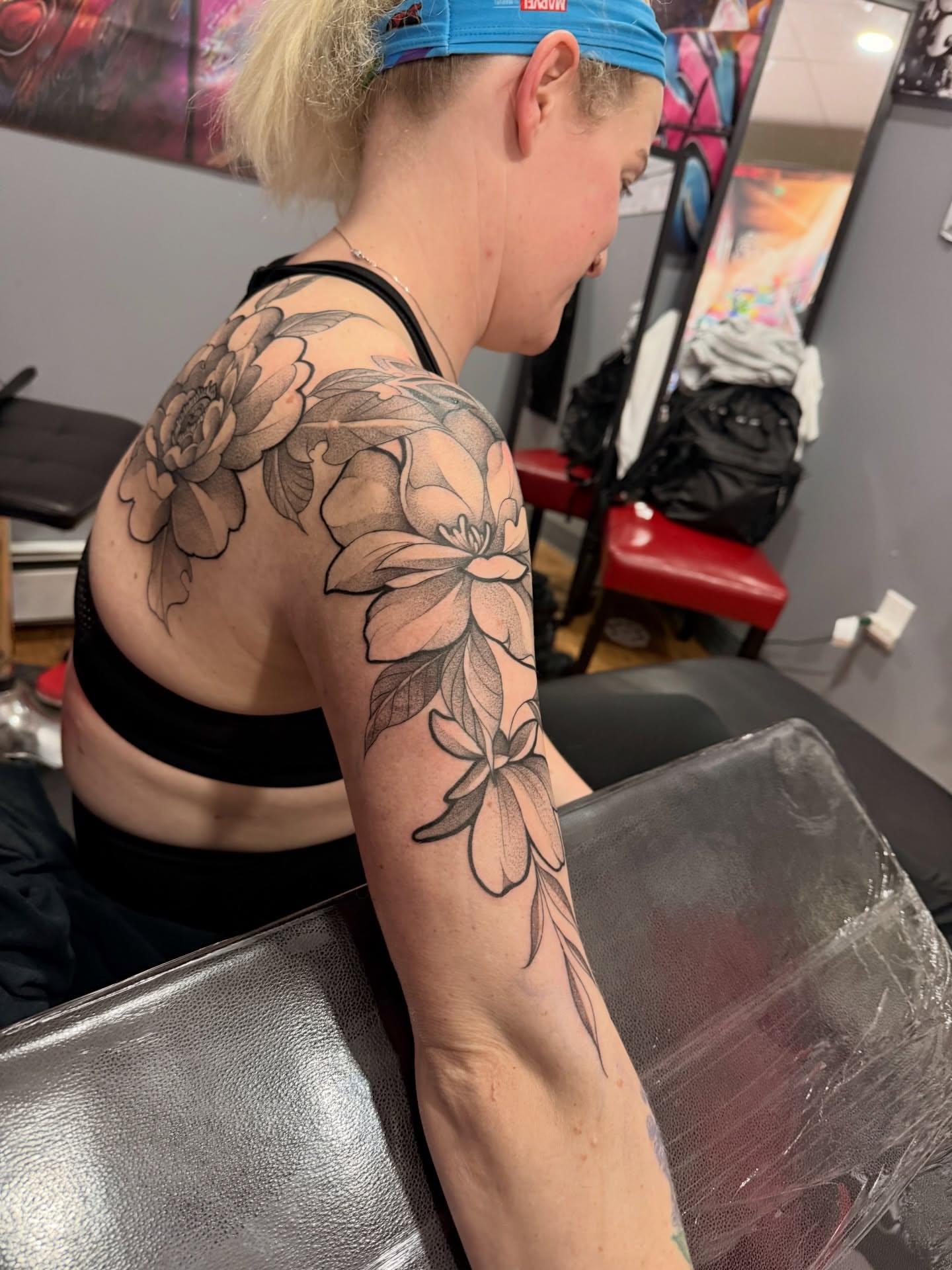 Tattoo by @scottys_ink315 — dotwork