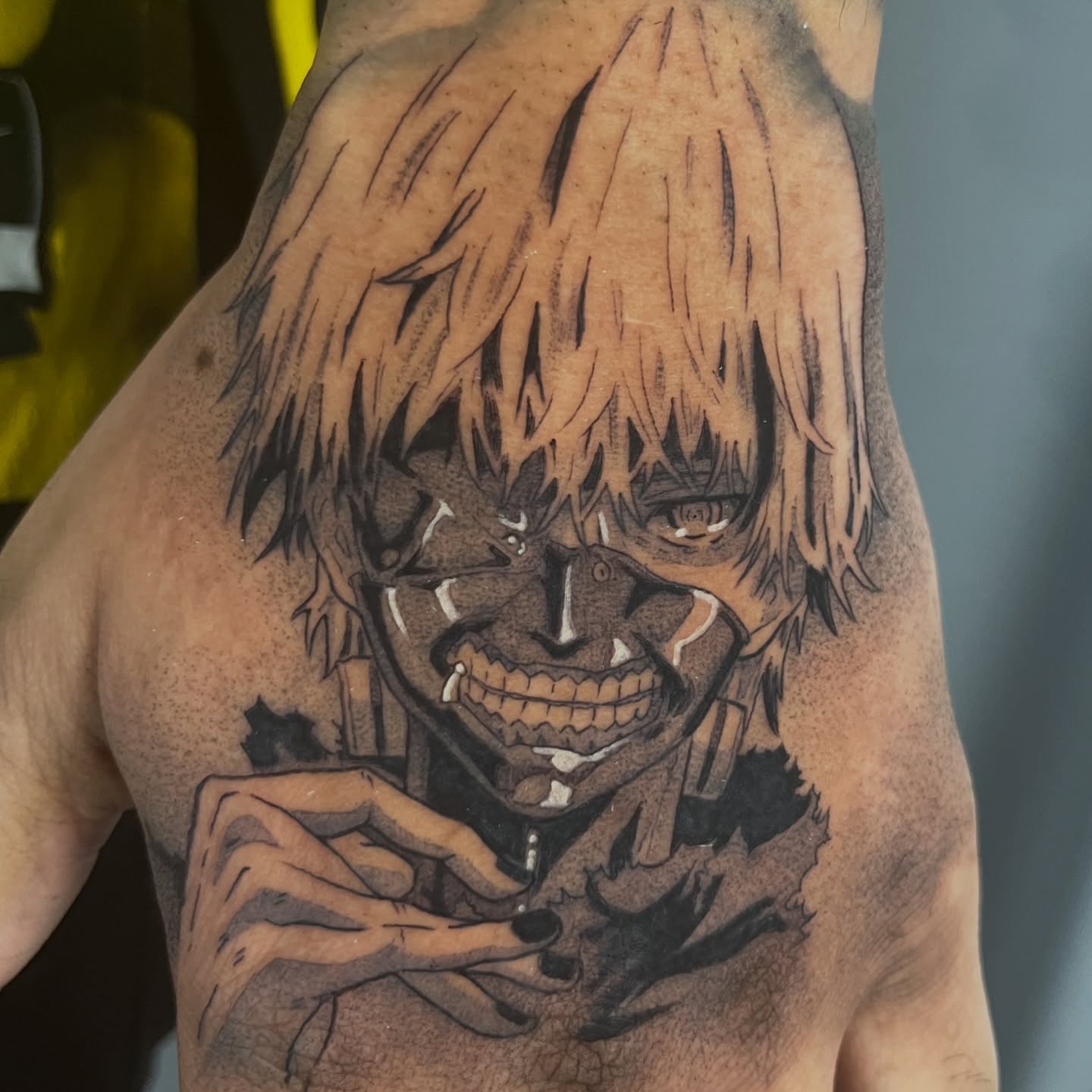 Anime character anime tattoo on the chest by Odi ✮⋆˙, Las Vegas, Nevada