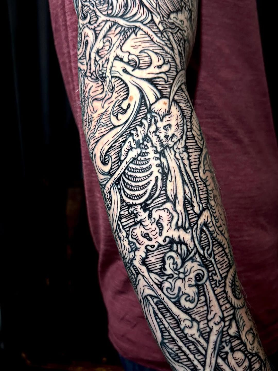 Tattoo by @sashawoland β blackwork, illustrative