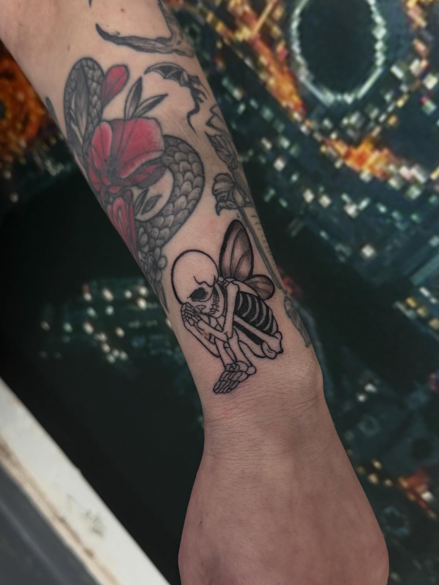 Tattoo by @tattsbykimbo — american_traditional, black_and_grey