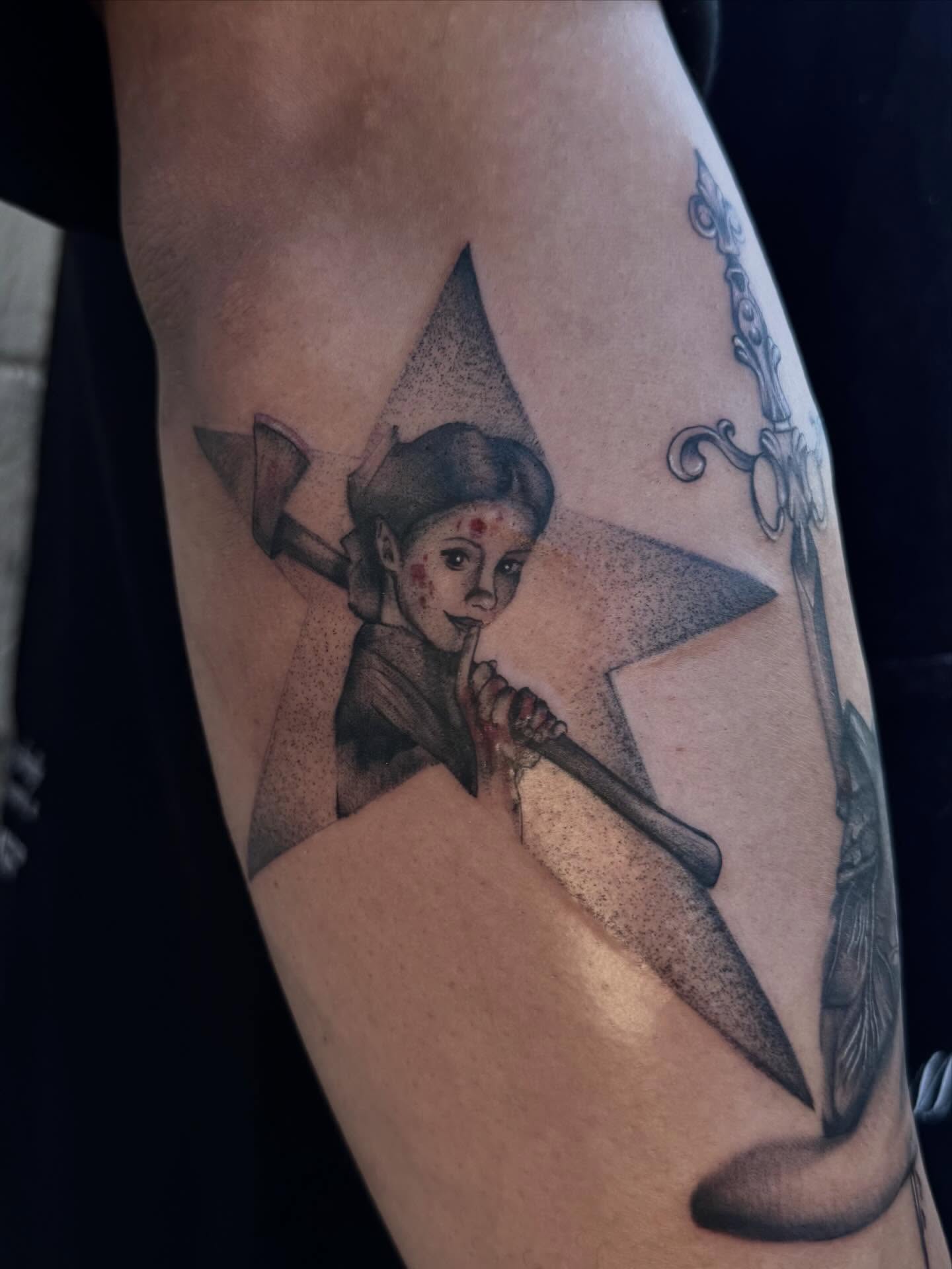 Tattoo by @inkskilla — dotwork, realism