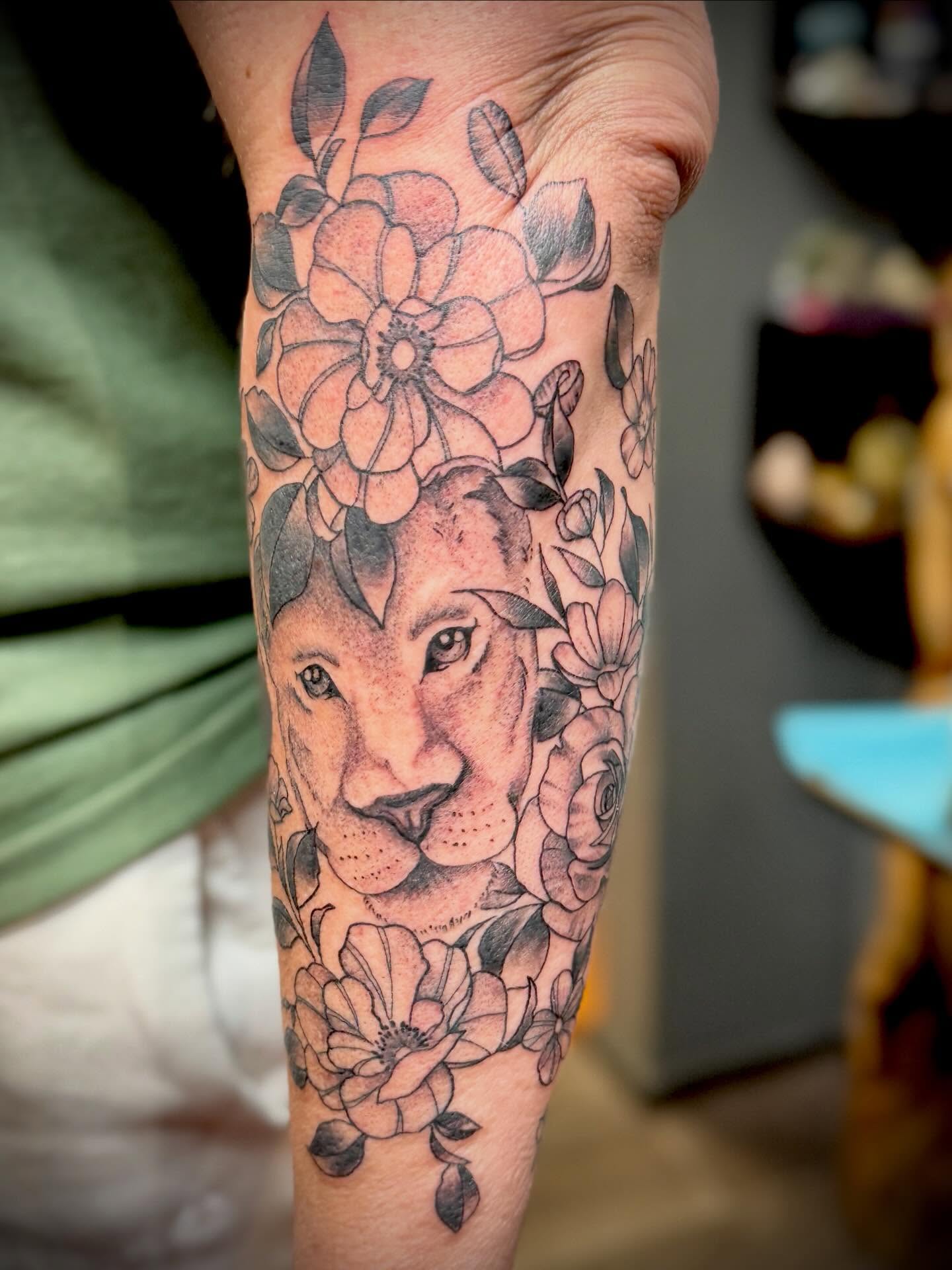Tattoo by @sparkles_tattoos — realism, black_and_grey